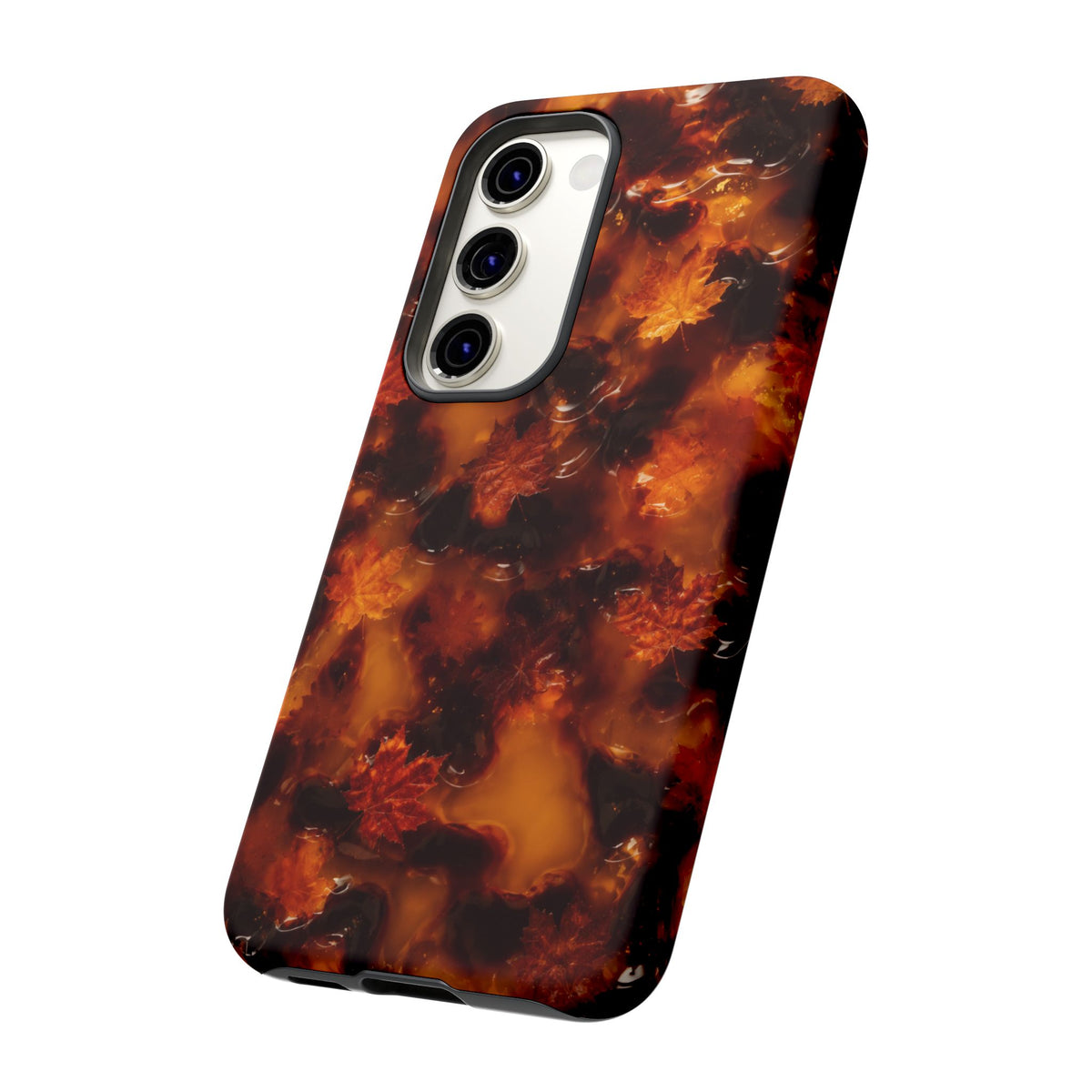 Amber Autumn Maple Leaf Phone Case
