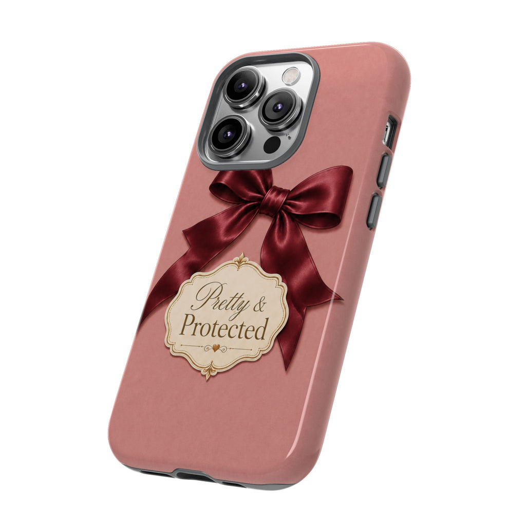 Pretty & Protected Bow Christian Phone Case