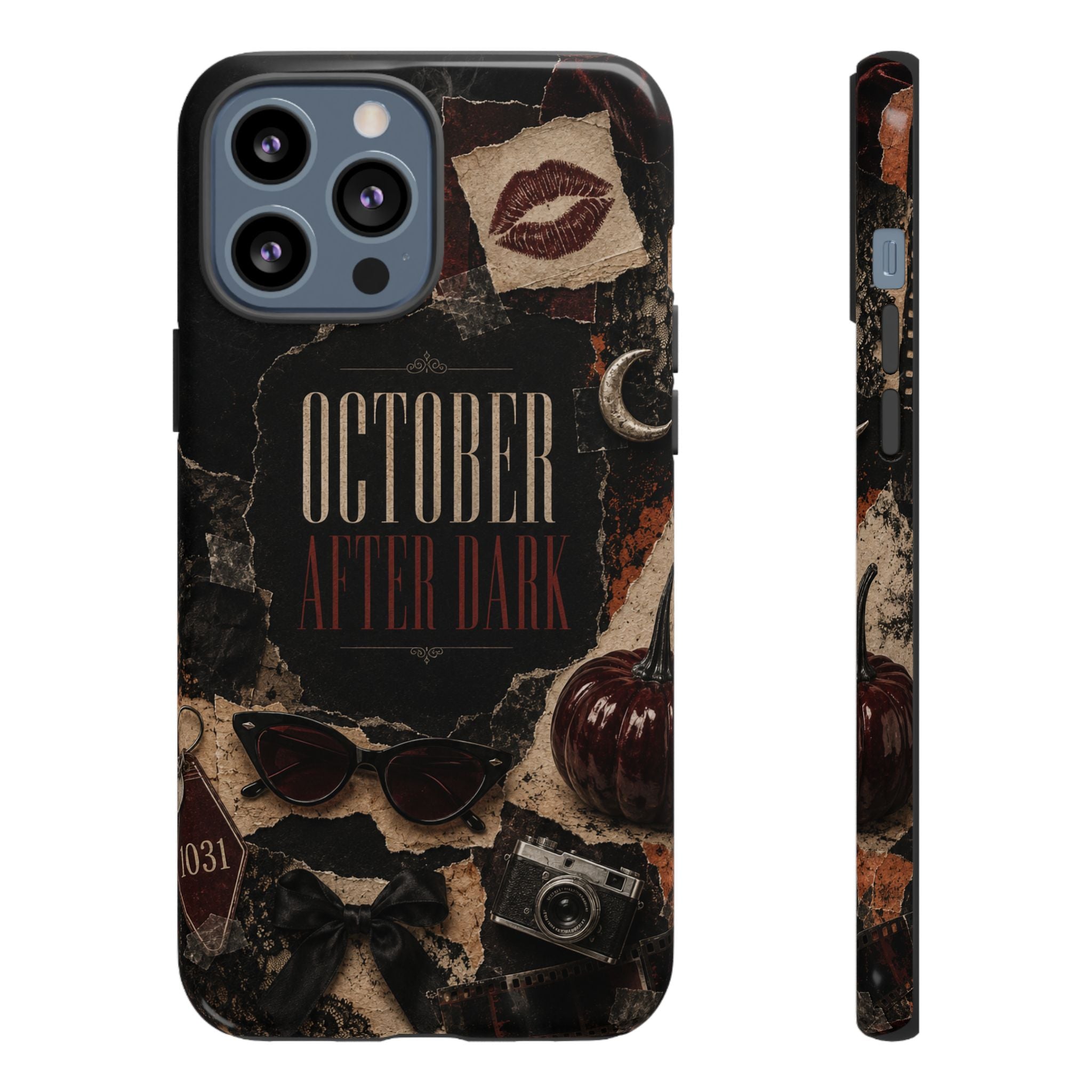 October After Dark Gothic Collage Phone Case
