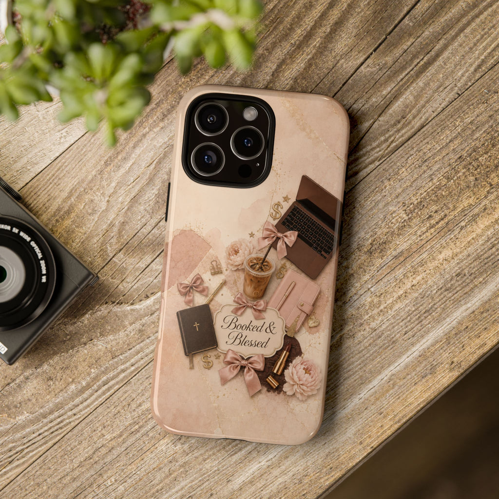 Booked & Blessed Christian Book Lover Phone Case