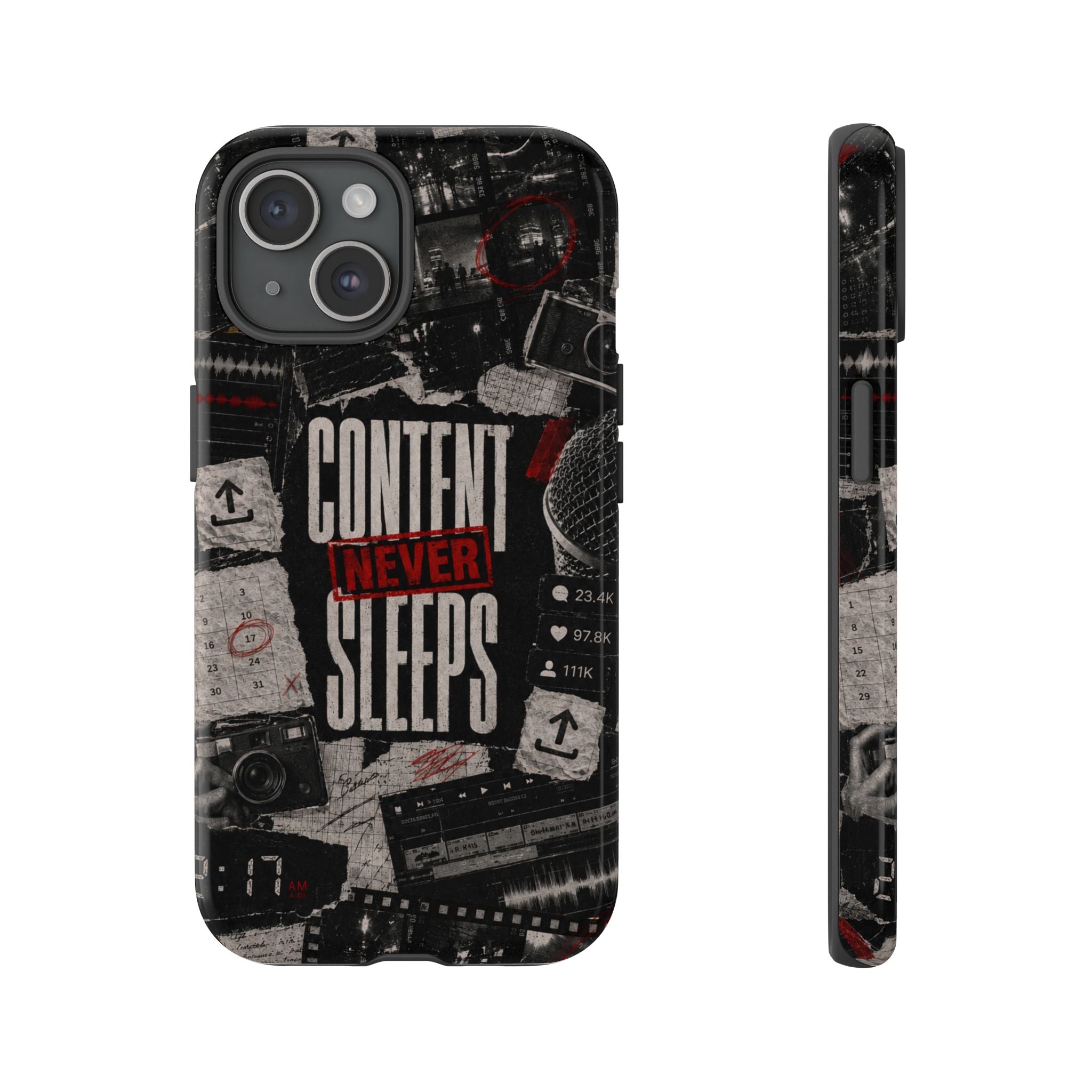 Content Never Sleeps Creator Phone Case