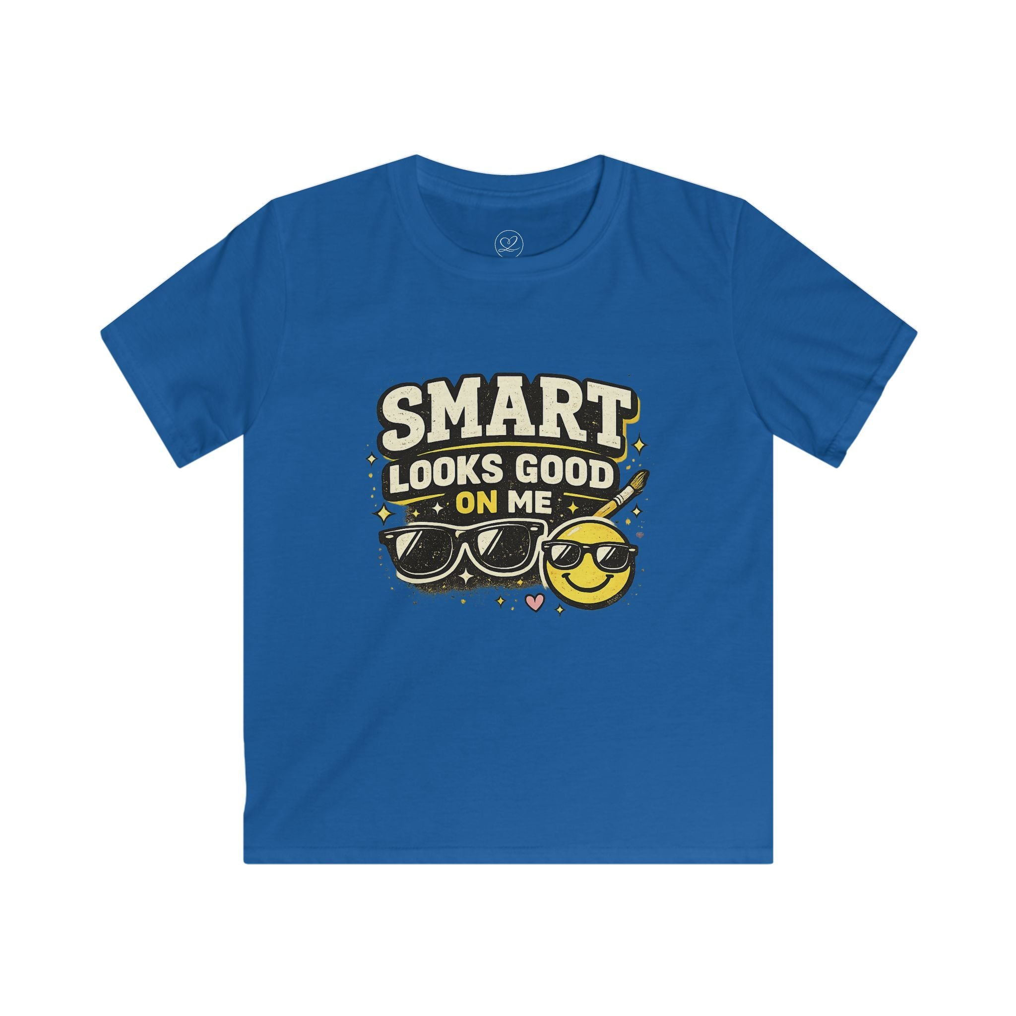 Kids Tee - "Smart Looks Good On Me" Cute Sunglasses Graphic