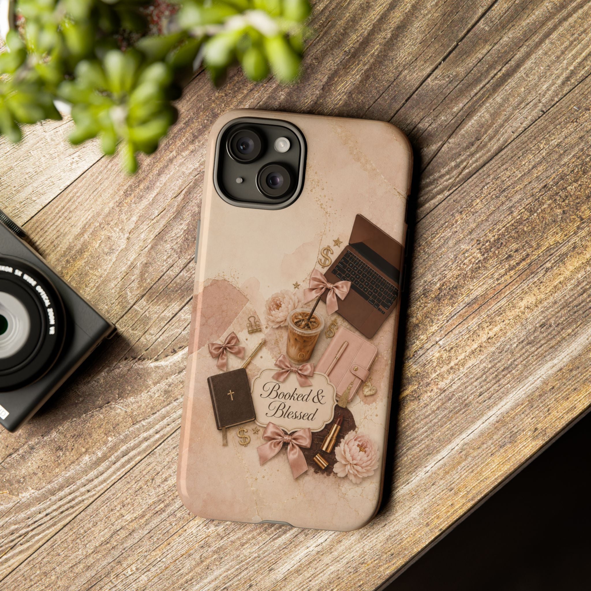 Booked & Blessed Christian Book Lover Phone Case