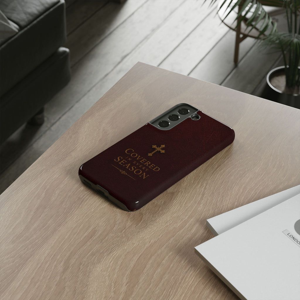 Covered in Every Season Christian Cross Phone Case
