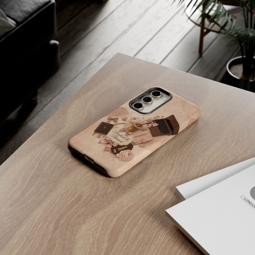Booked & Blessed Christian Book Lover Phone Case