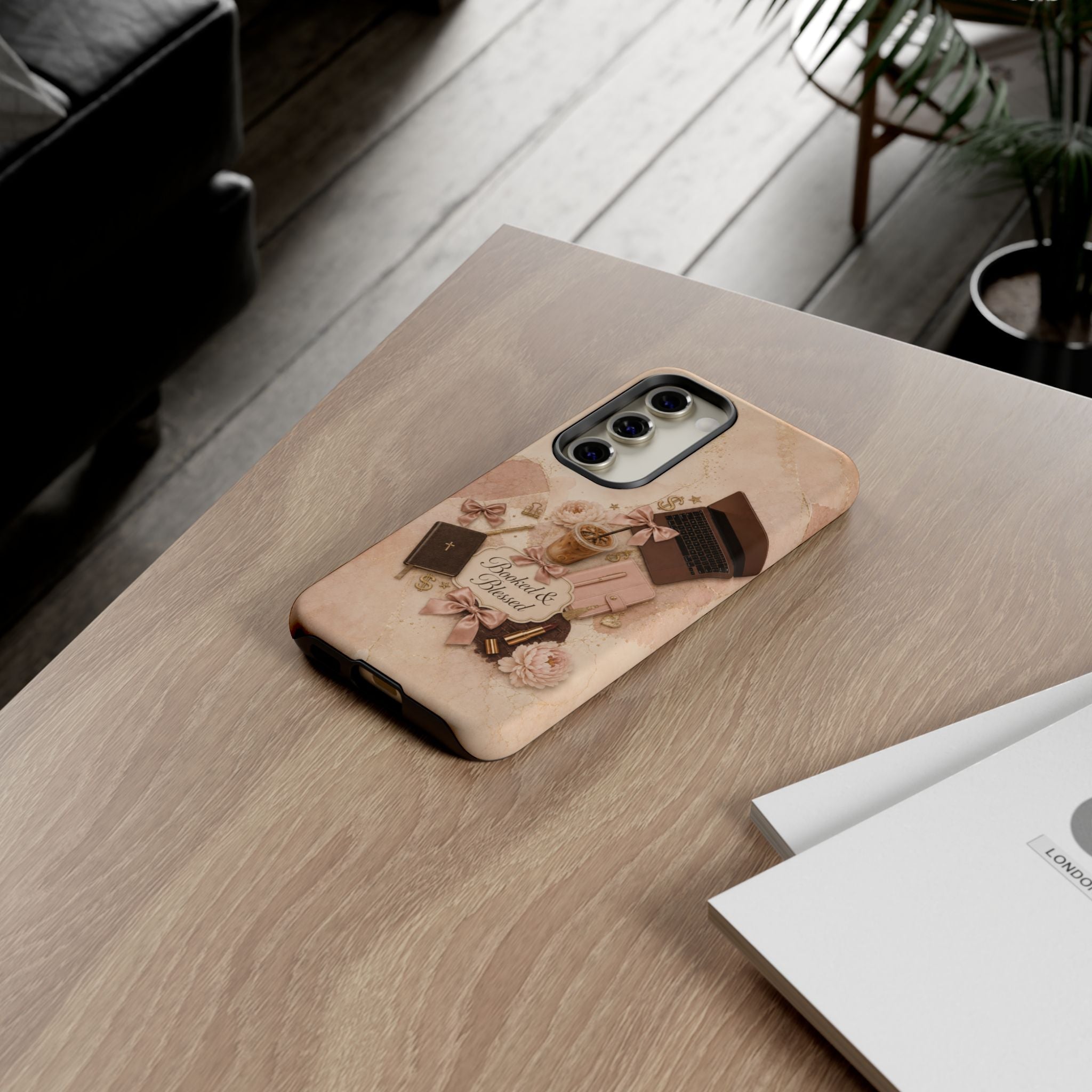 Booked & Blessed Christian Book Lover Phone Case