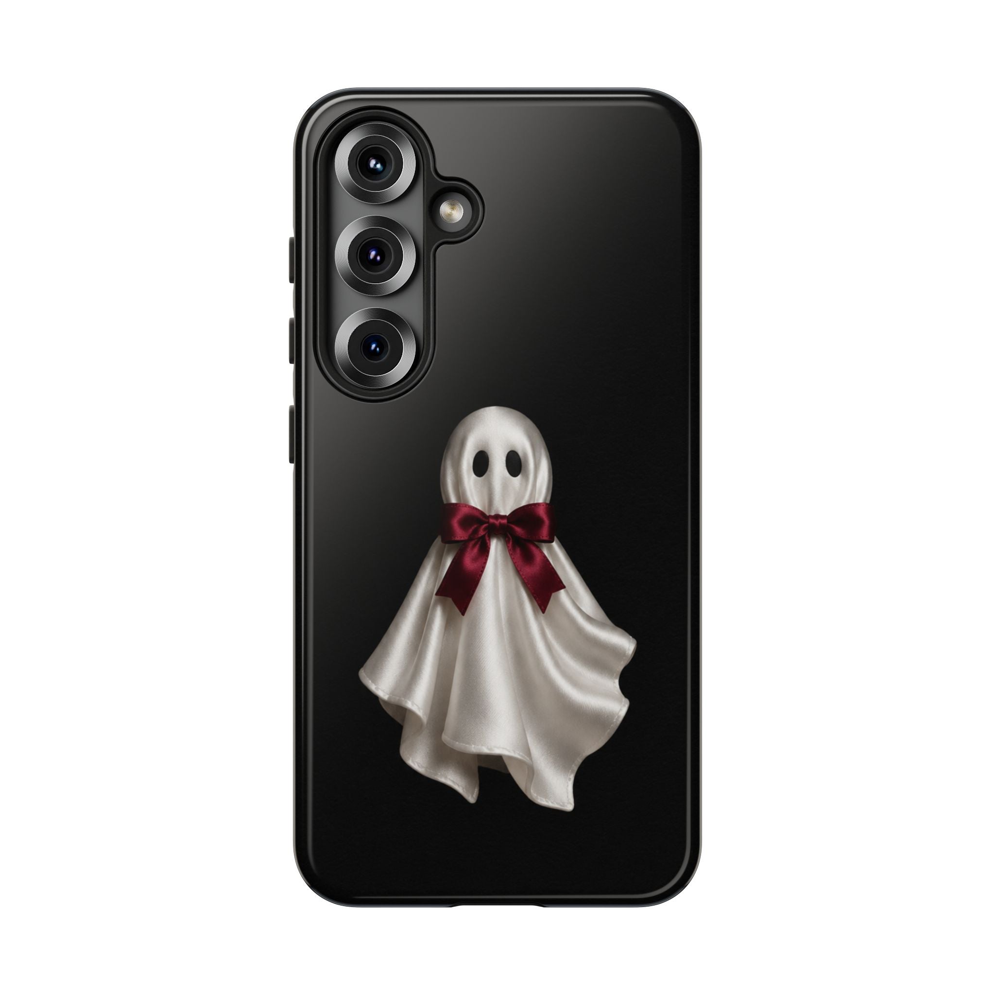 Burgundy Bow Ghost Spooky Phone Case