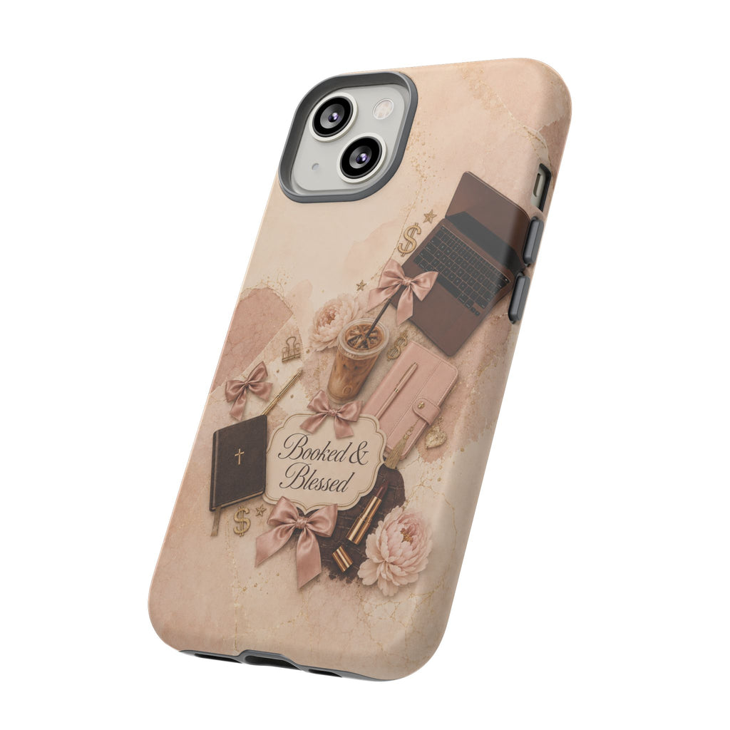 Booked & Blessed Christian Book Lover Phone Case