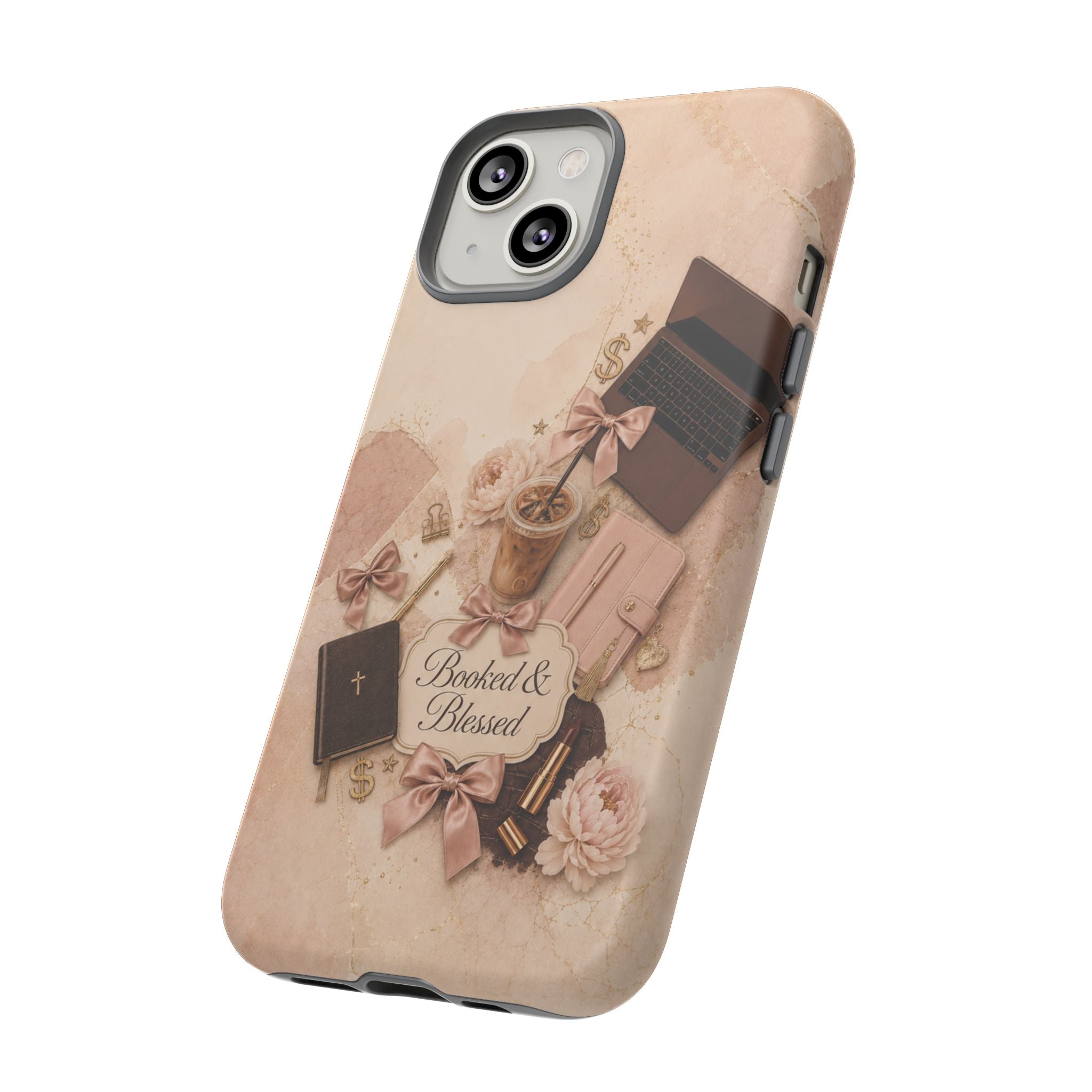 Booked & Blessed Christian Book Lover Phone Case