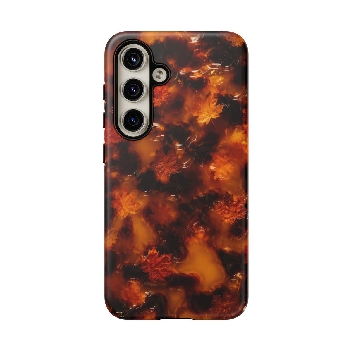 Amber Autumn Maple Leaf Phone Case