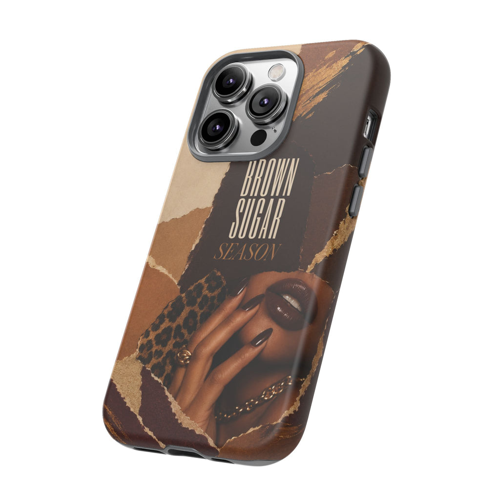 Brown Sugar Season Leopard Collage Phone Case
