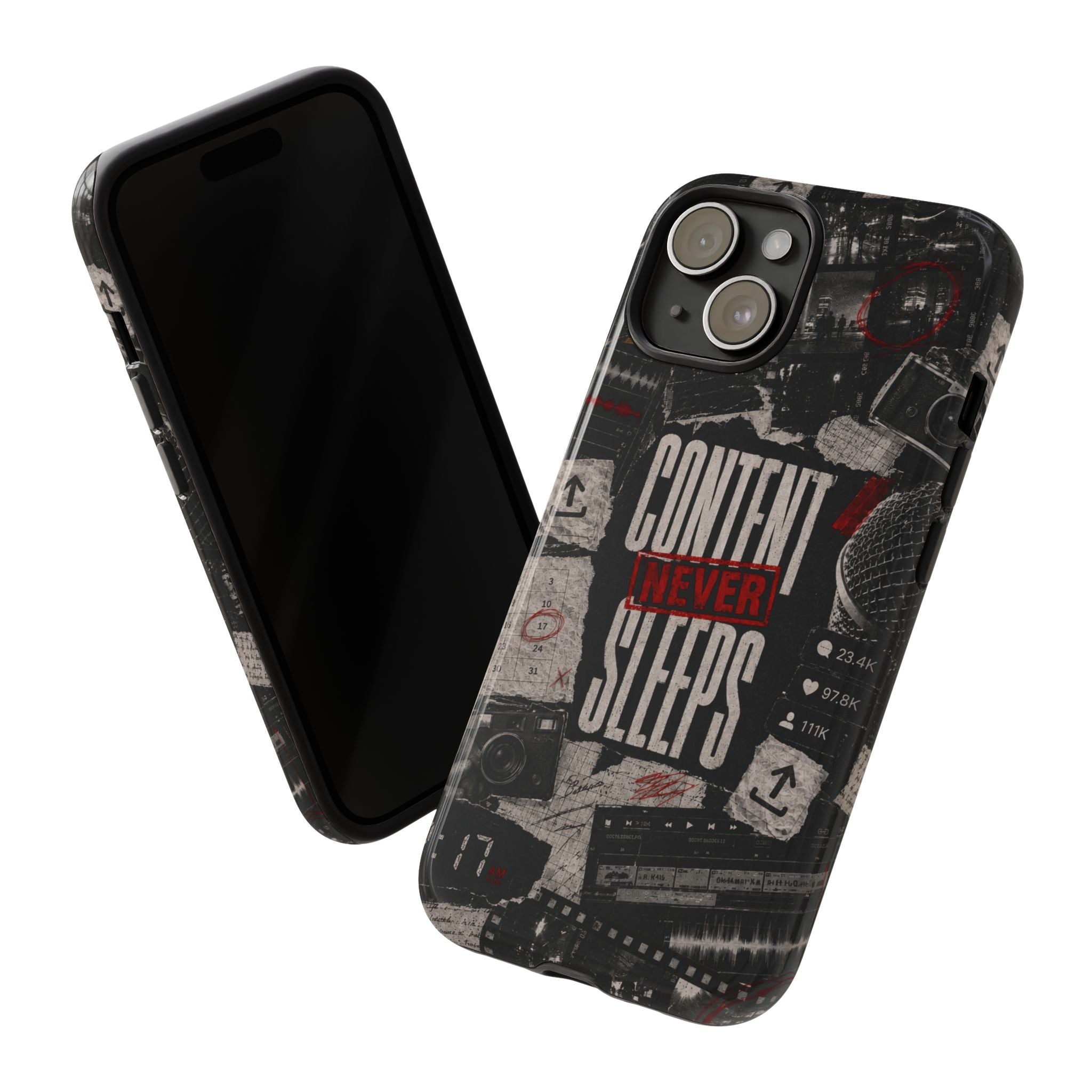 Content Never Sleeps Creator Phone Case