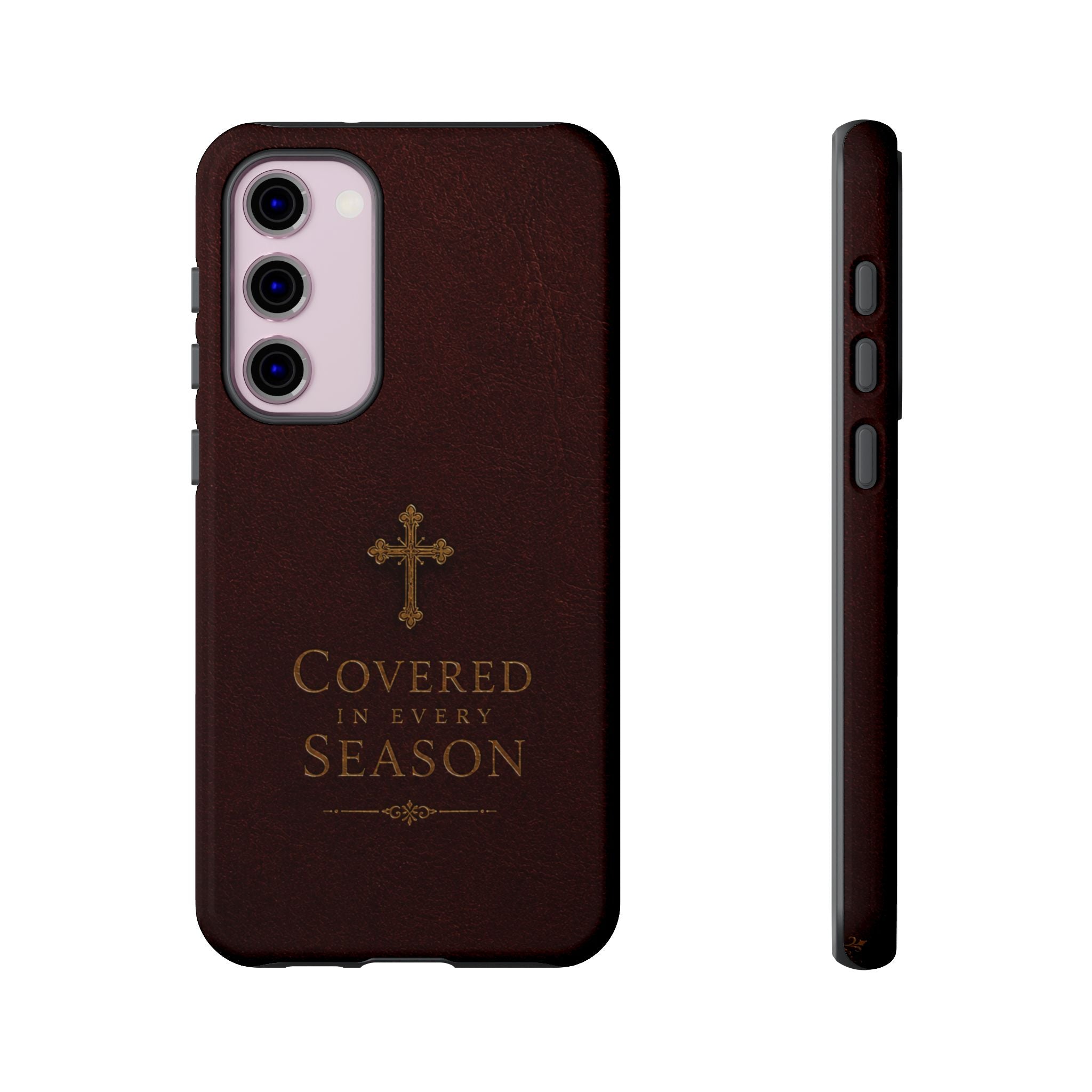 Covered in Every Season Christian Cross Phone Case