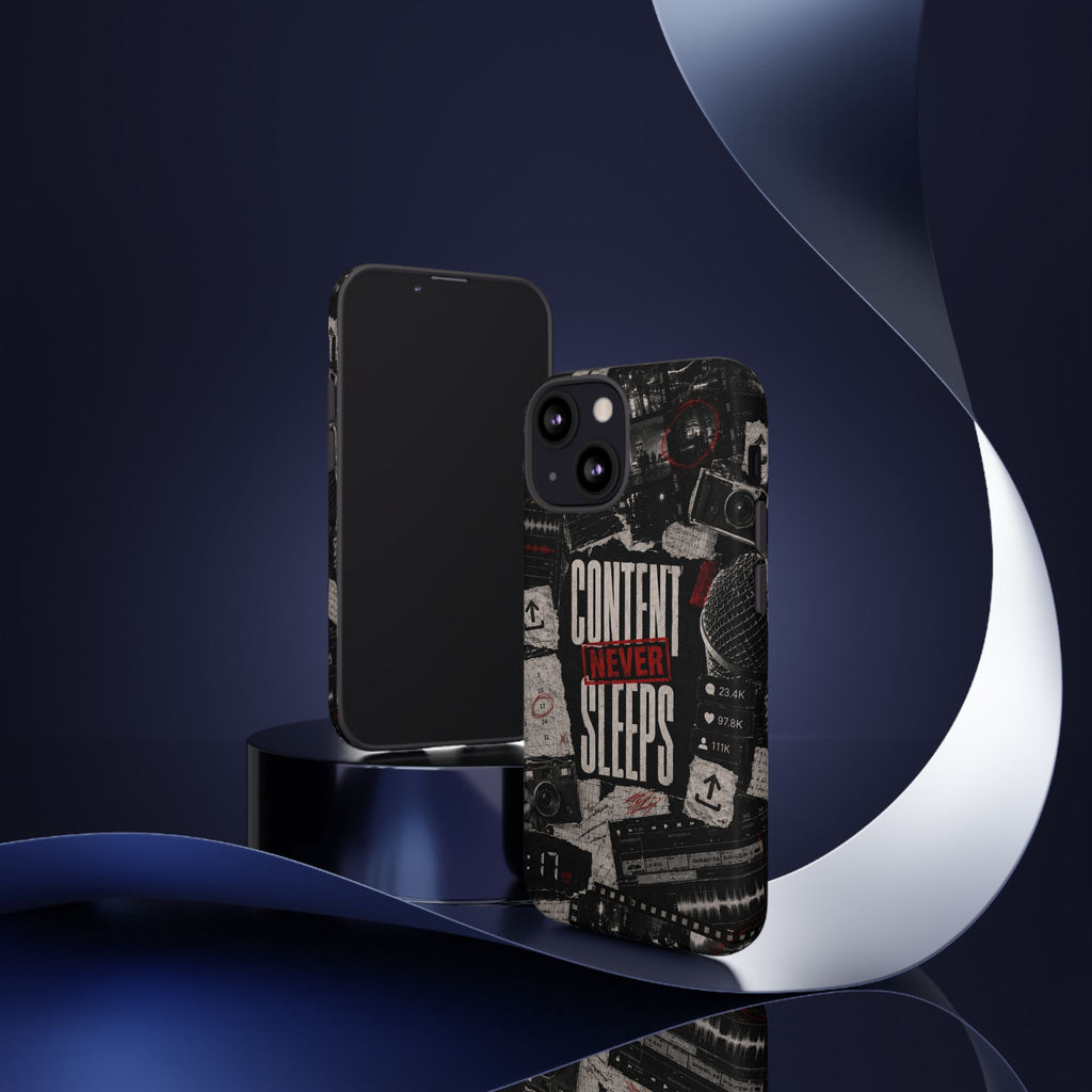Content Never Sleeps Creator Phone Case