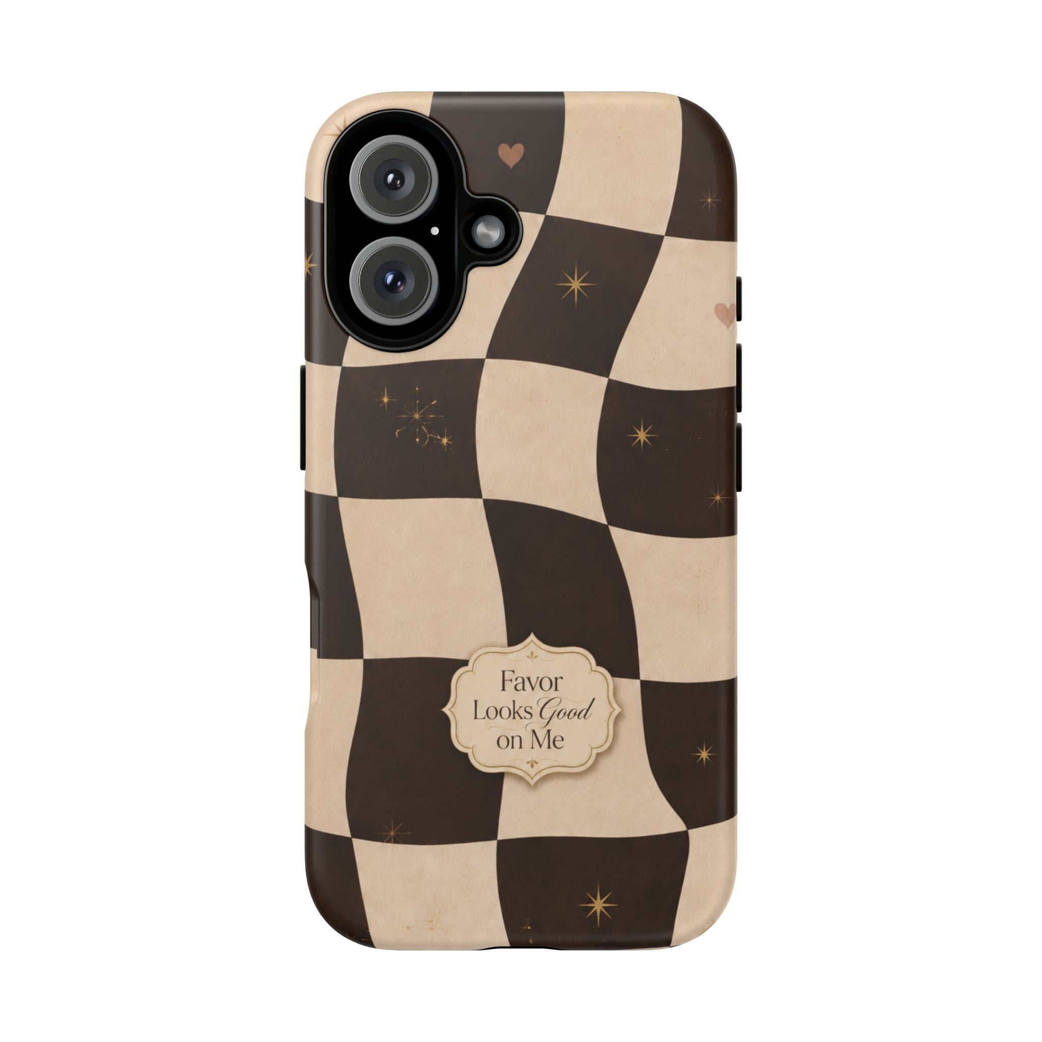 Favor Looks Good on Me Vintage Checkerboard Phone Case