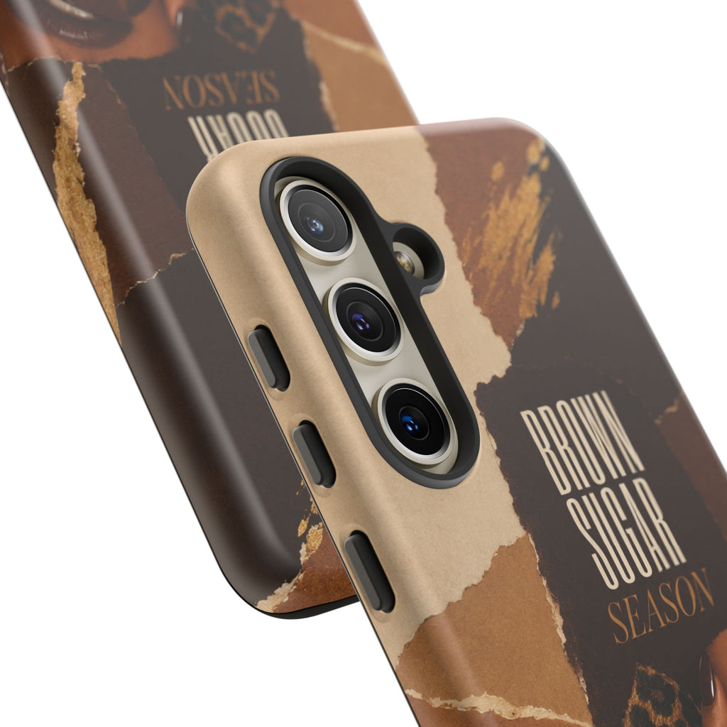 Brown Sugar Season Leopard Collage Phone Case