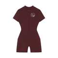 Luxuri Athletics Women's Quarter-Zip Short Sleeve Romper