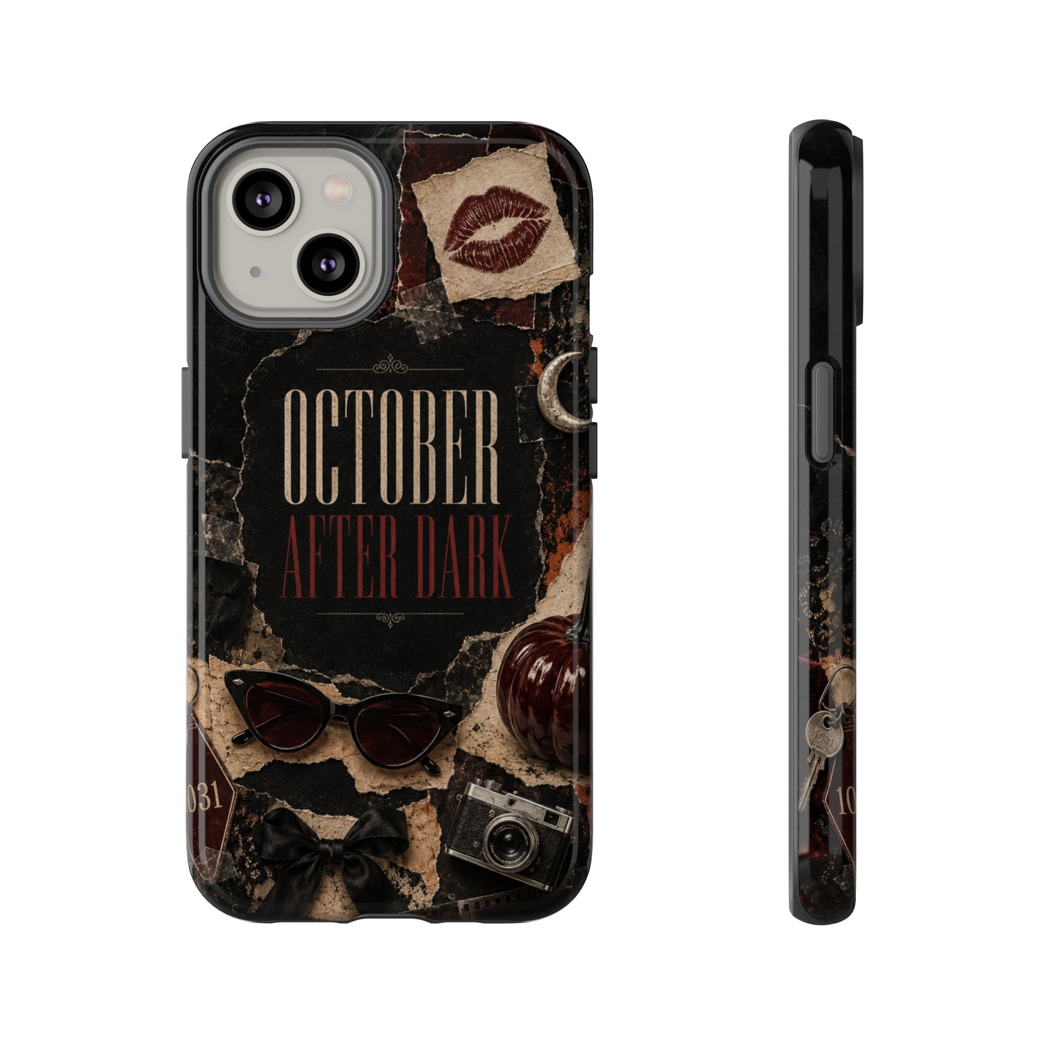 October After Dark Gothic Collage Phone Case