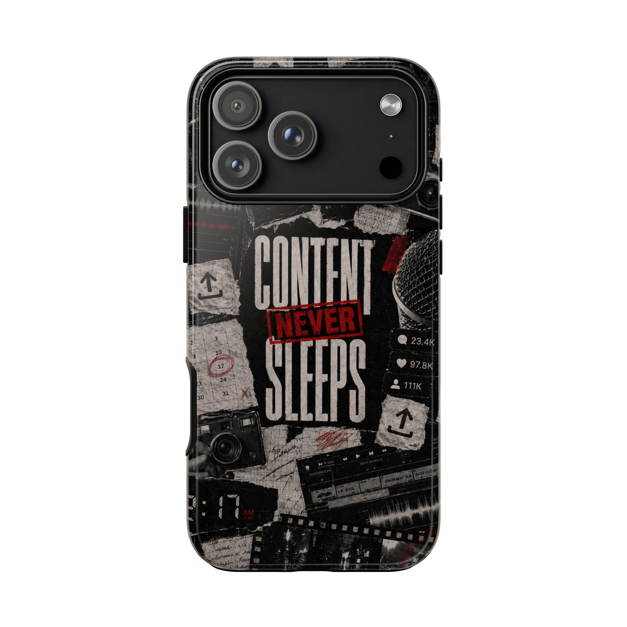 Content Never Sleeps Creator Phone Case