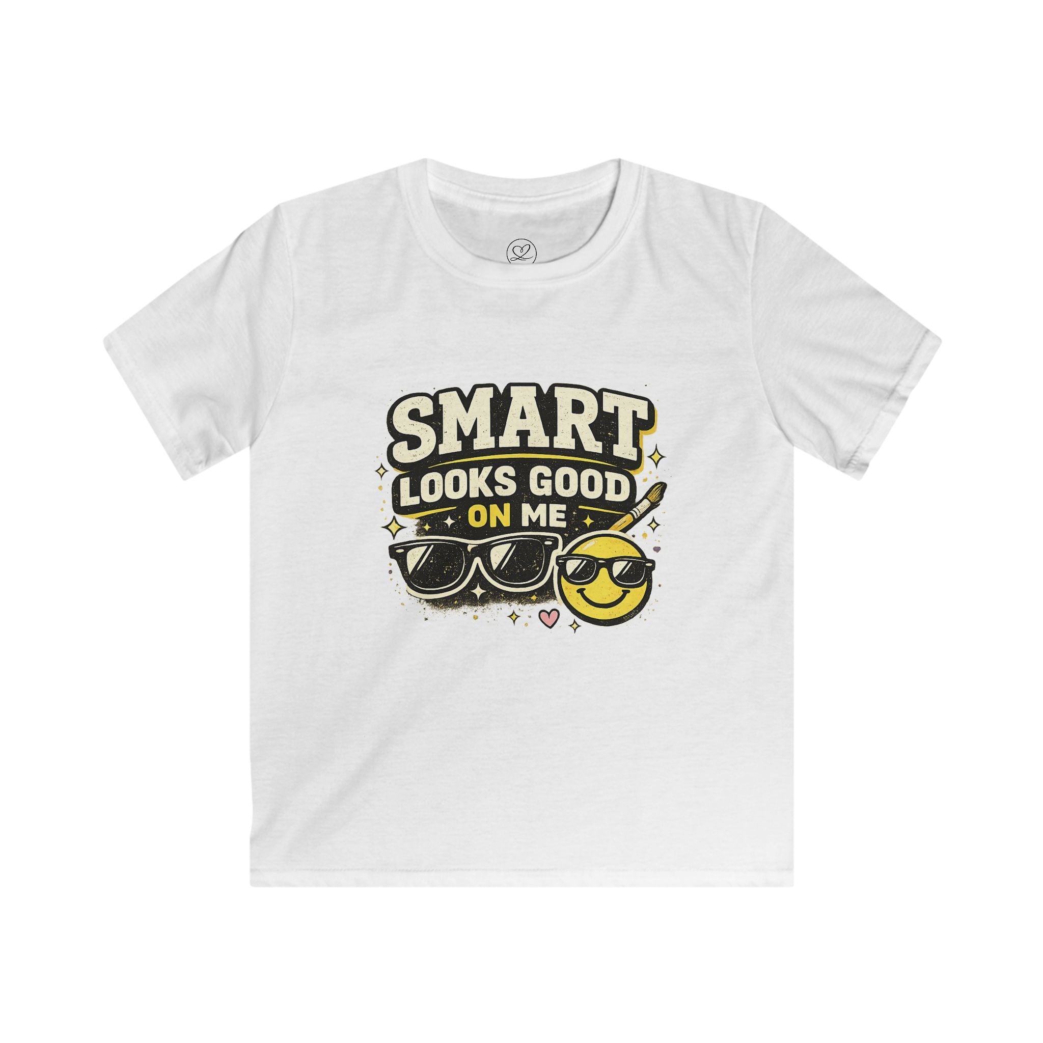 Kids Tee - "Smart Looks Good On Me" Cute Sunglasses Graphic