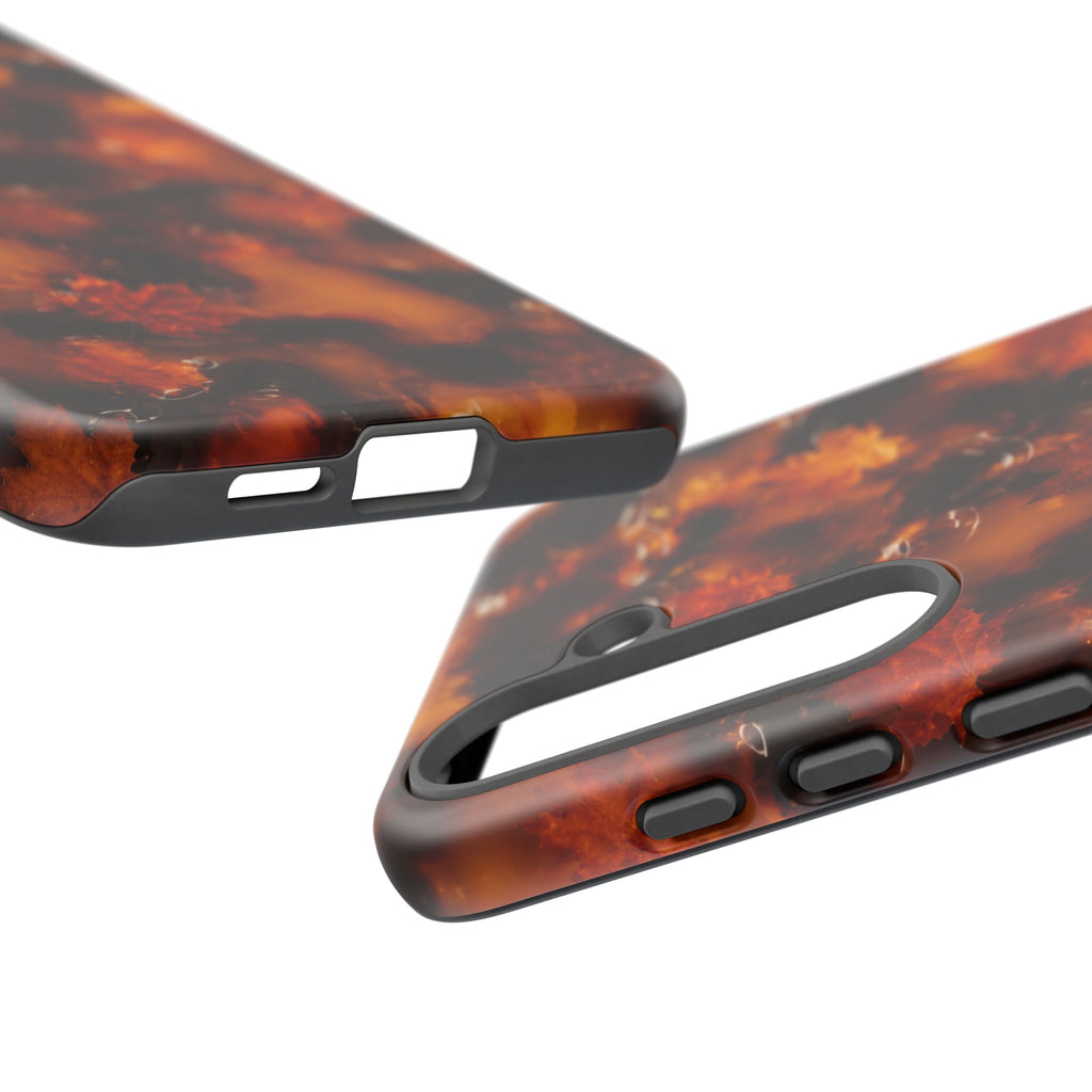 Amber Autumn Maple Leaf Phone Case