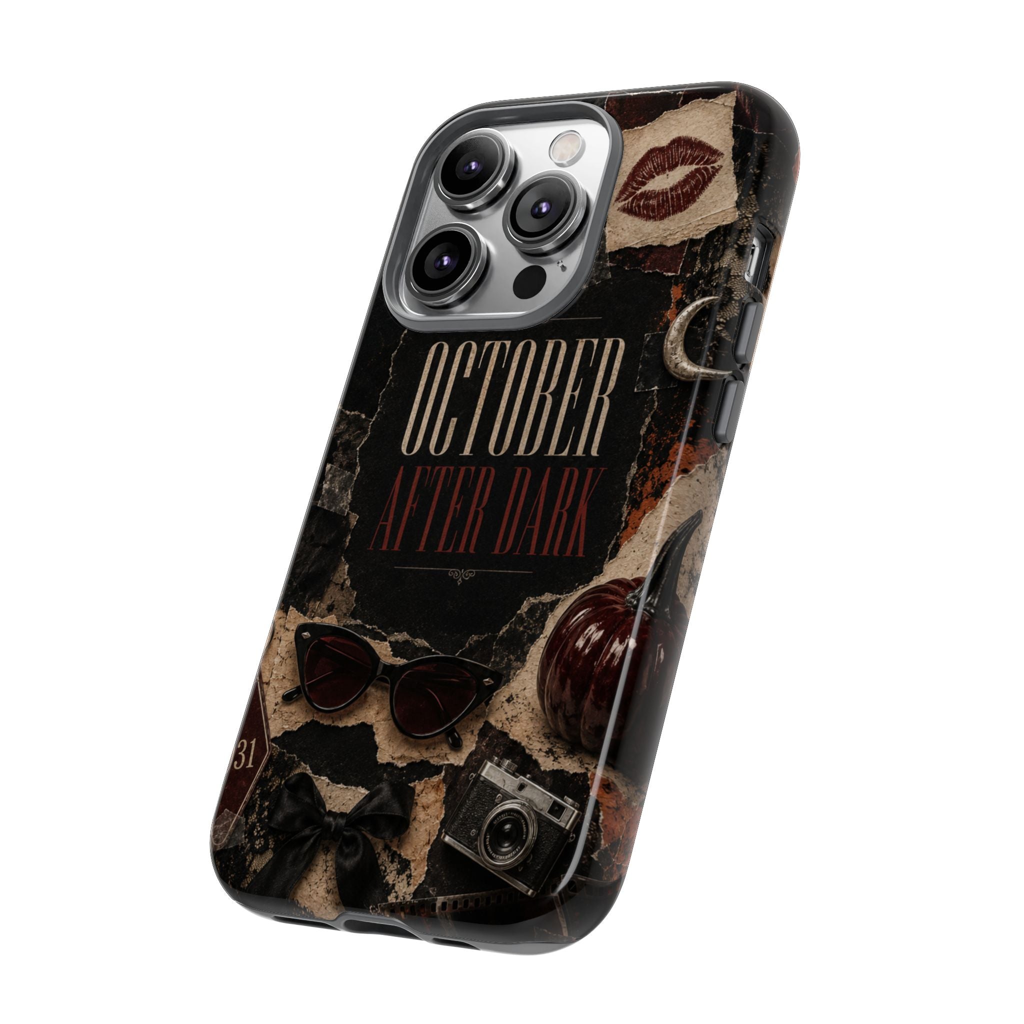 October After Dark Gothic Collage Phone Case