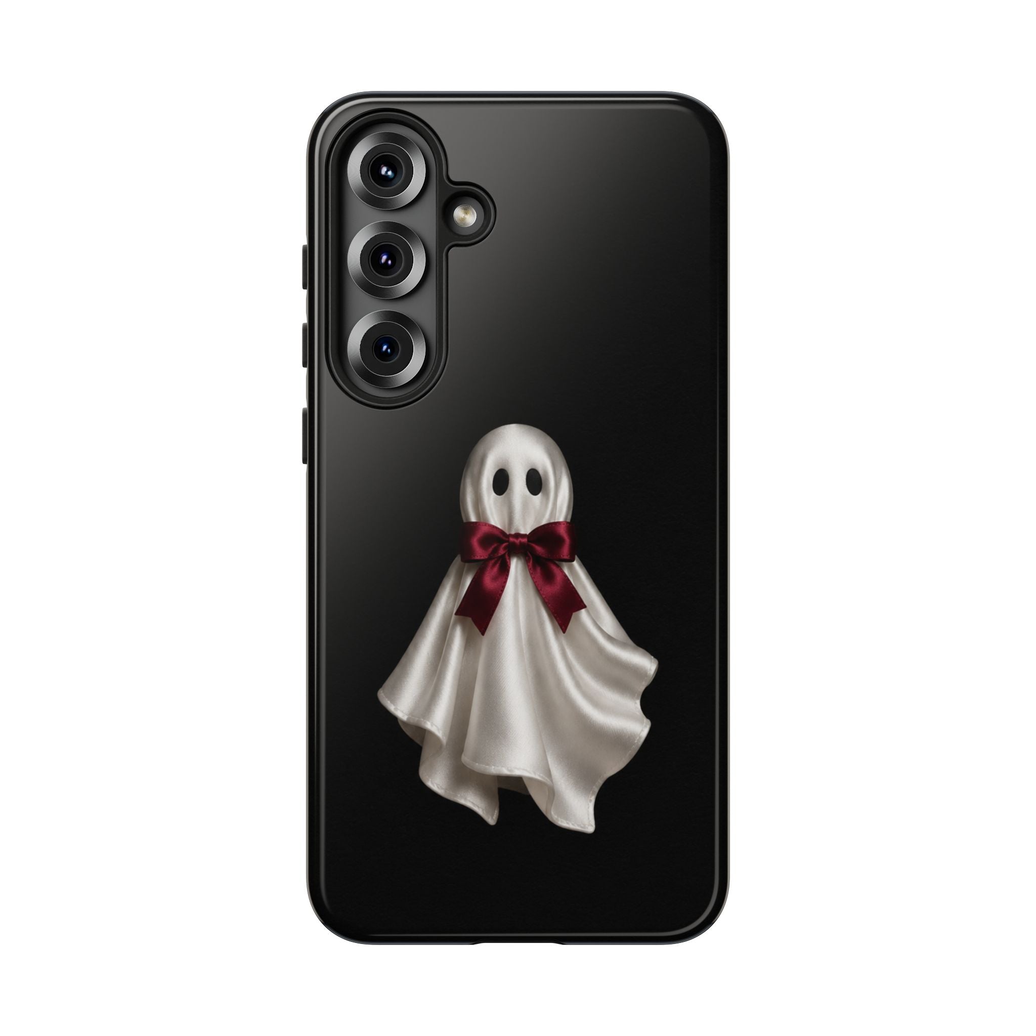Burgundy Bow Ghost Spooky Phone Case