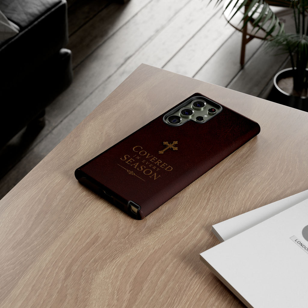 Covered in Every Season Christian Cross Phone Case