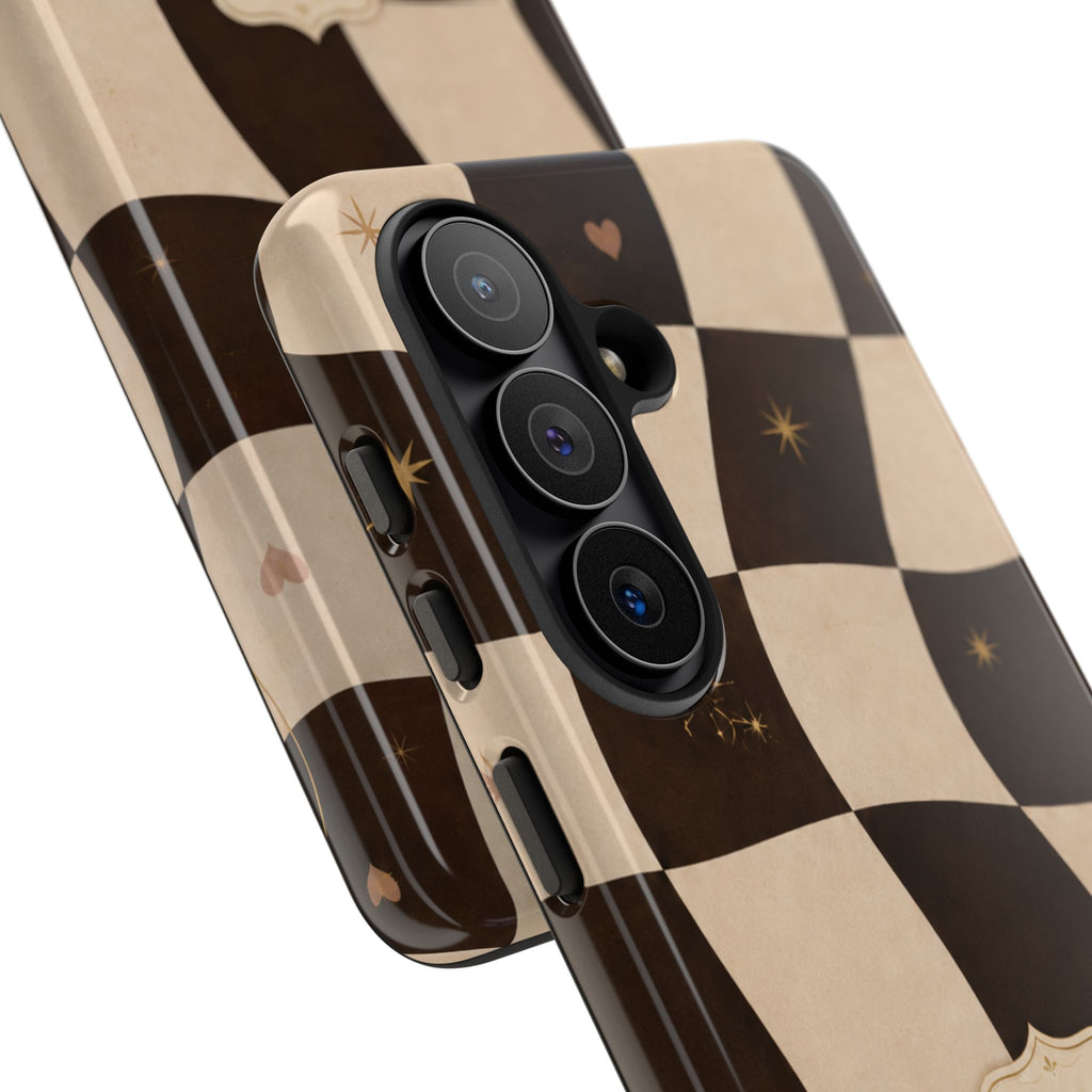 Favor Looks Good on Me Vintage Checkerboard Phone Case