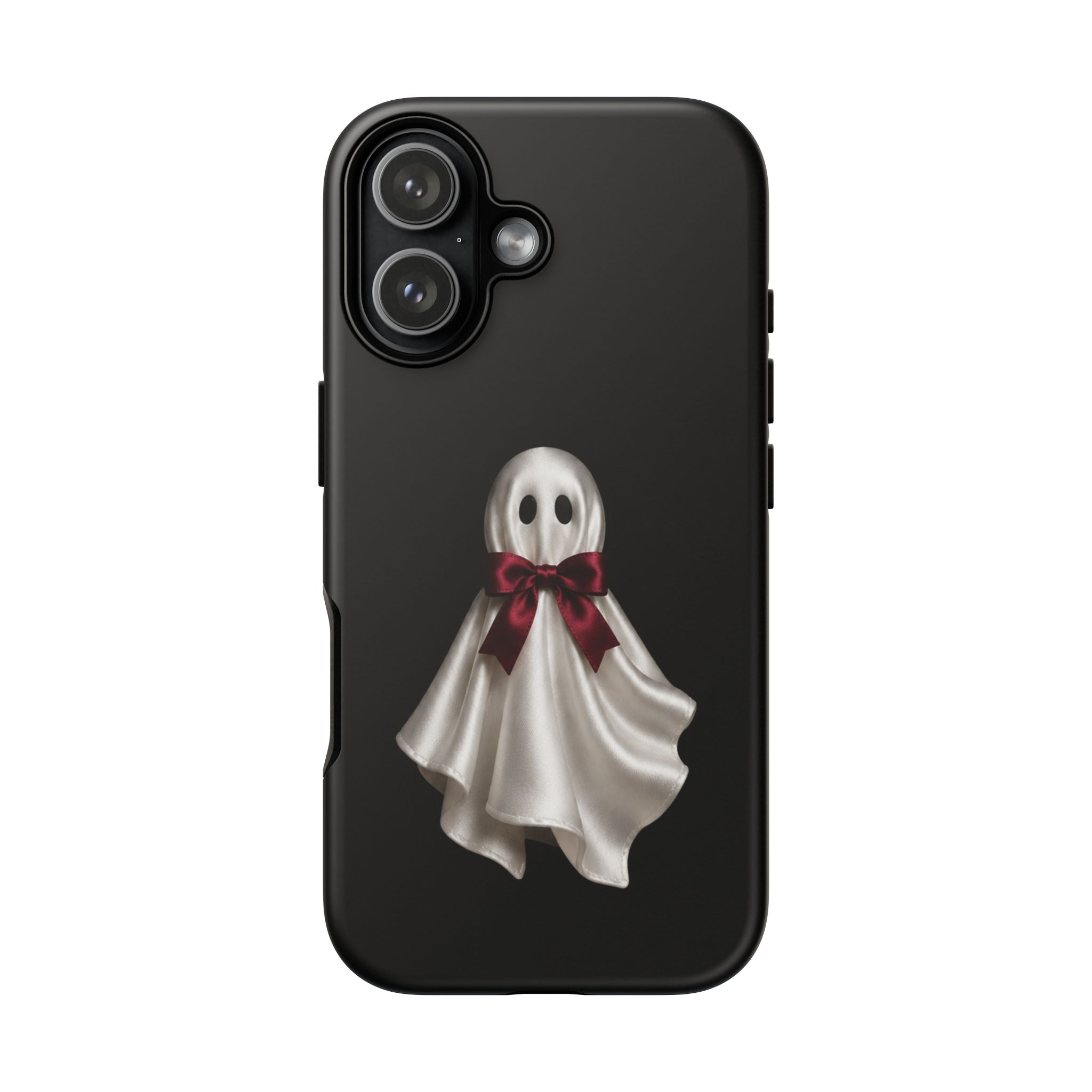 Burgundy Bow Ghost Spooky Phone Case