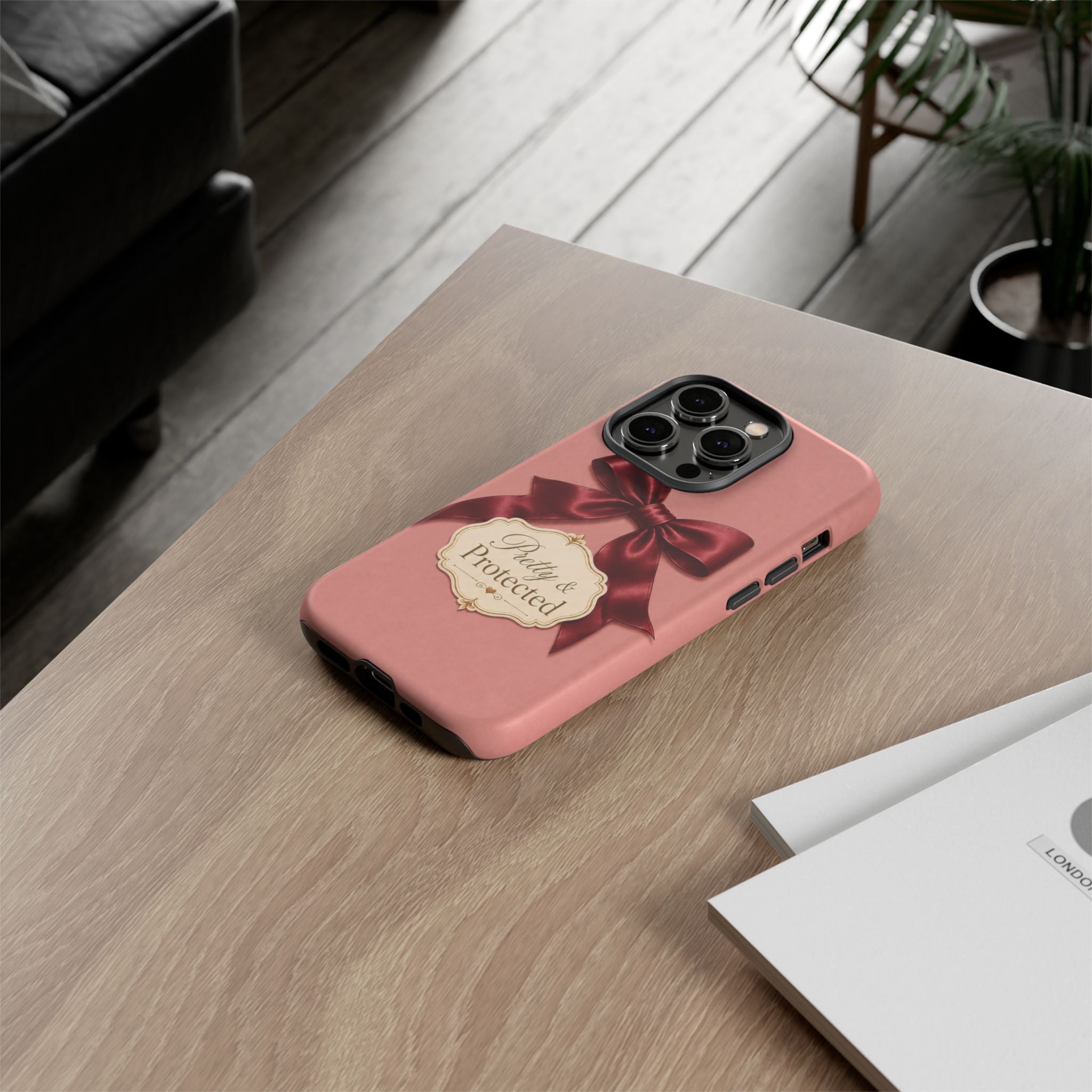 Pretty & Protected Bow Christian Phone Case