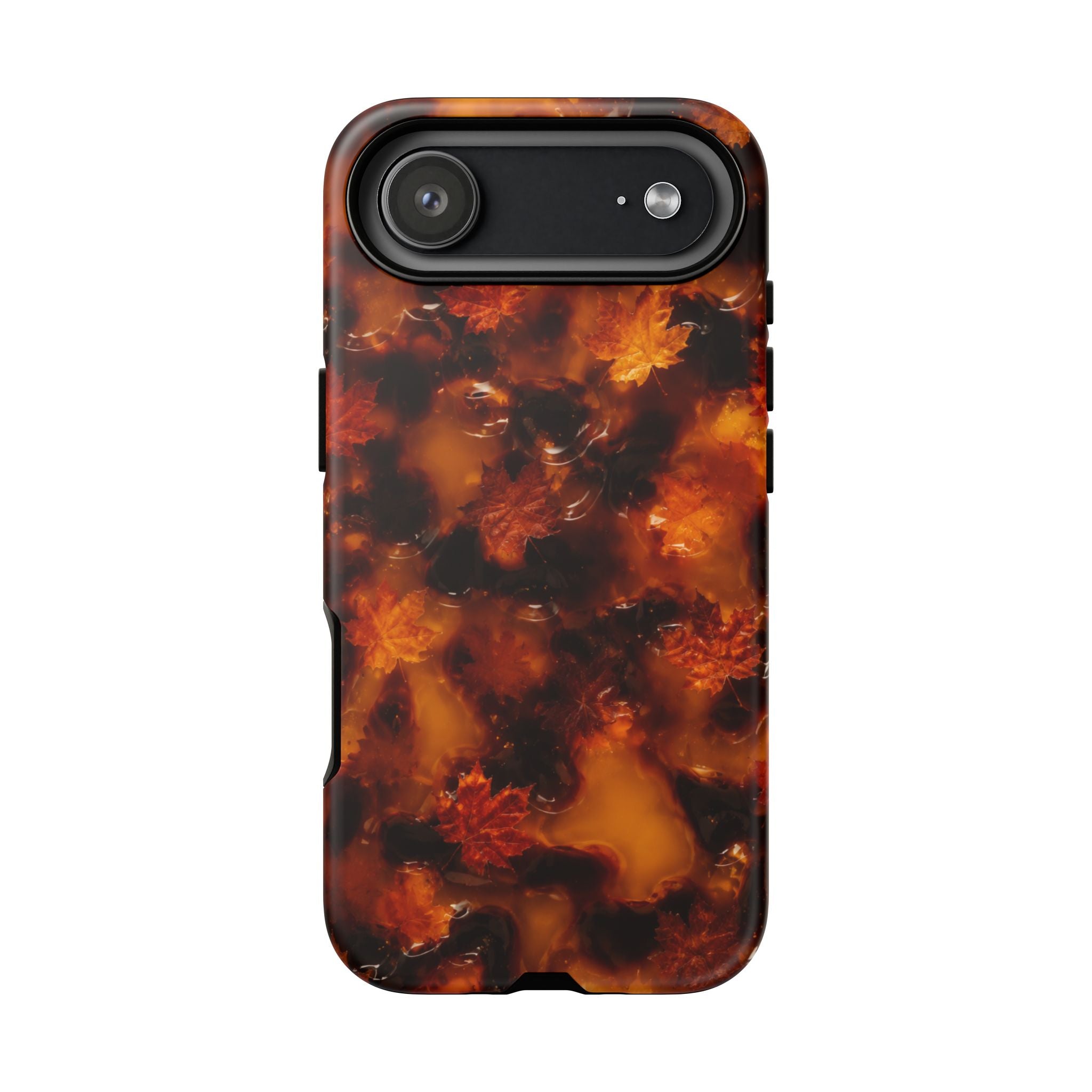 Amber Autumn Maple Leaf Phone Case