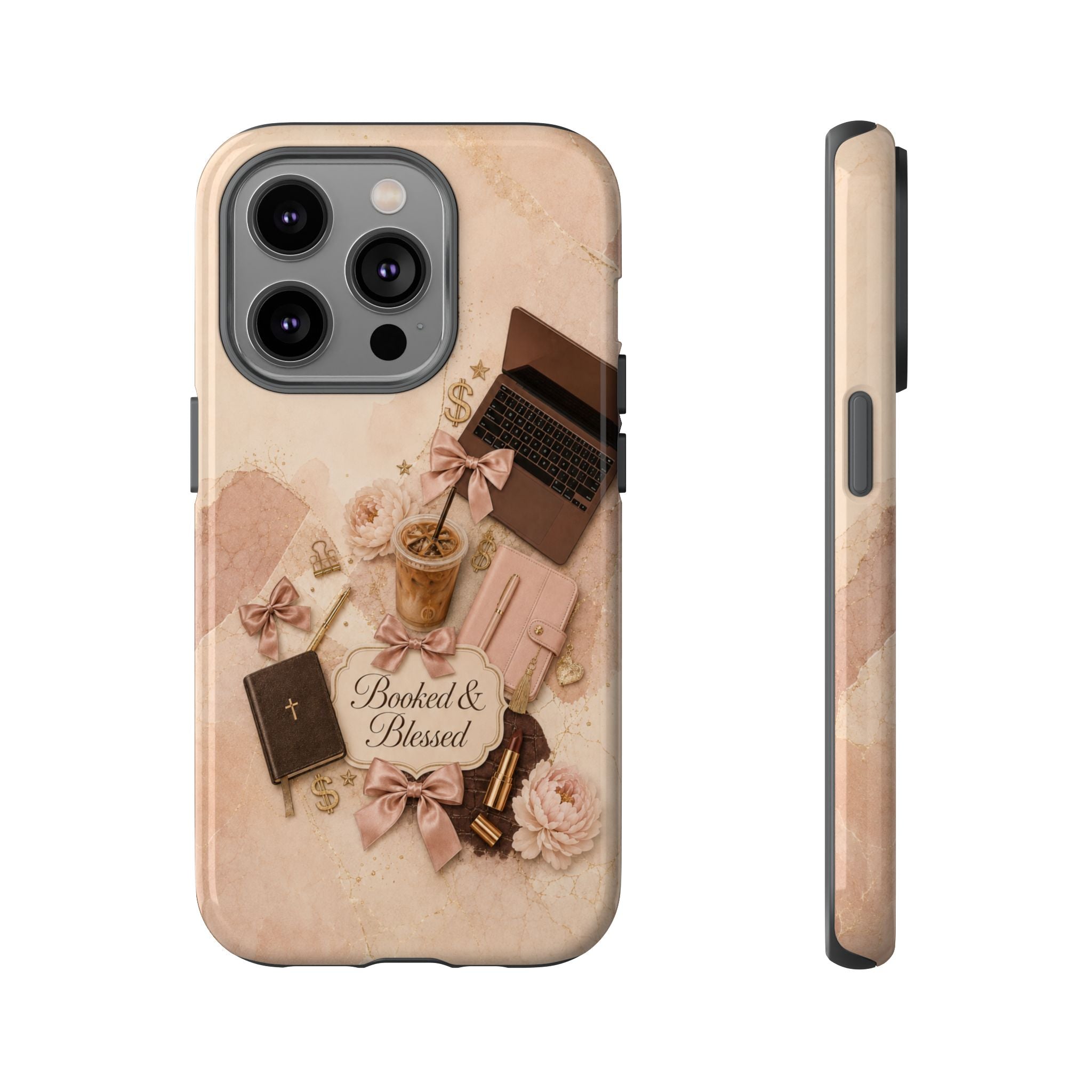 Booked & Blessed Christian Book Lover Phone Case