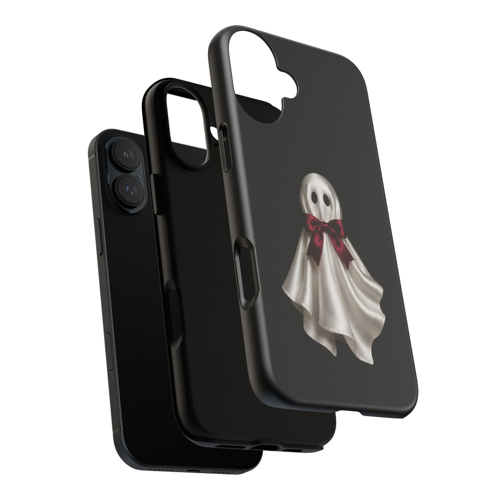 Burgundy Bow Ghost Spooky Phone Case