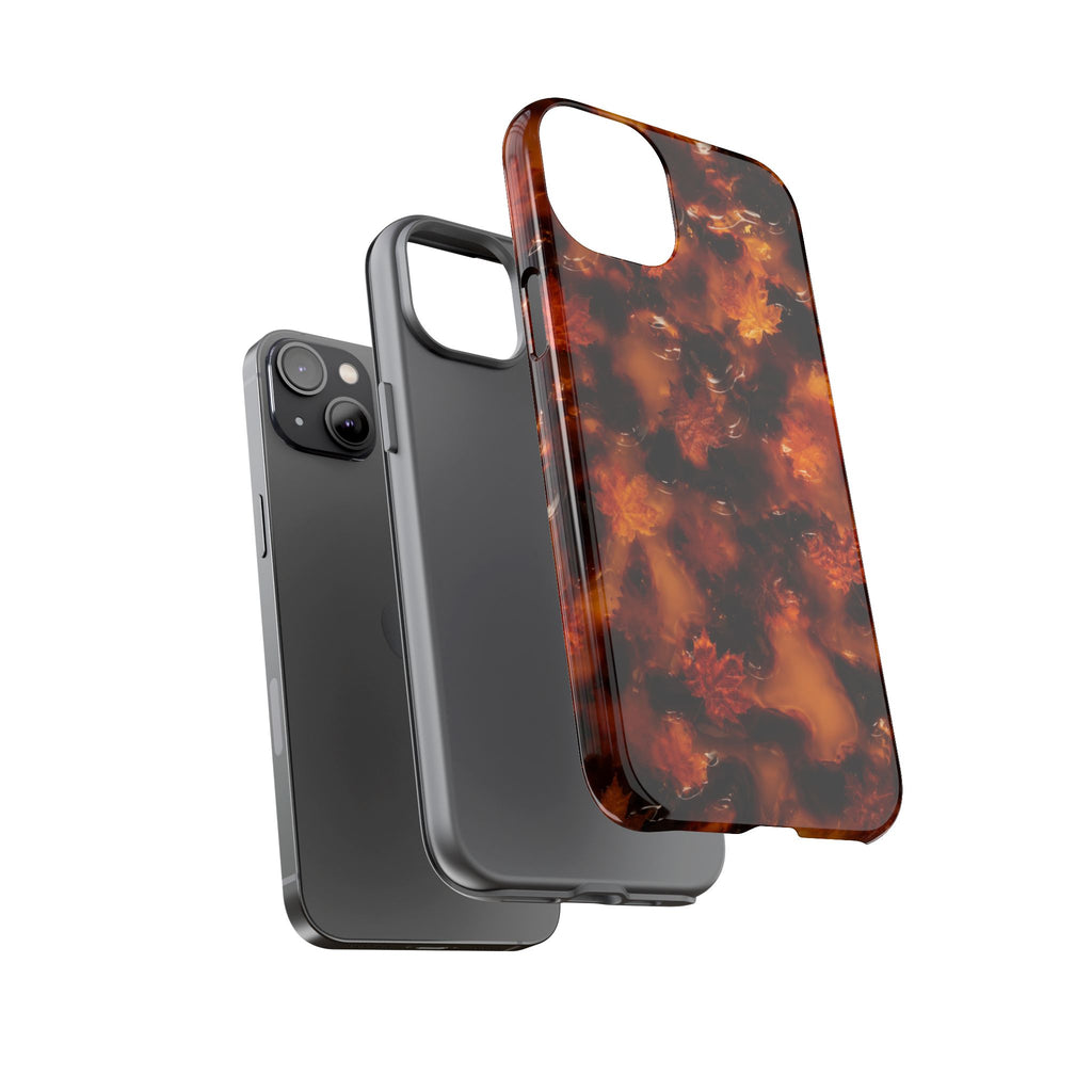 Amber Autumn Maple Leaf Phone Case