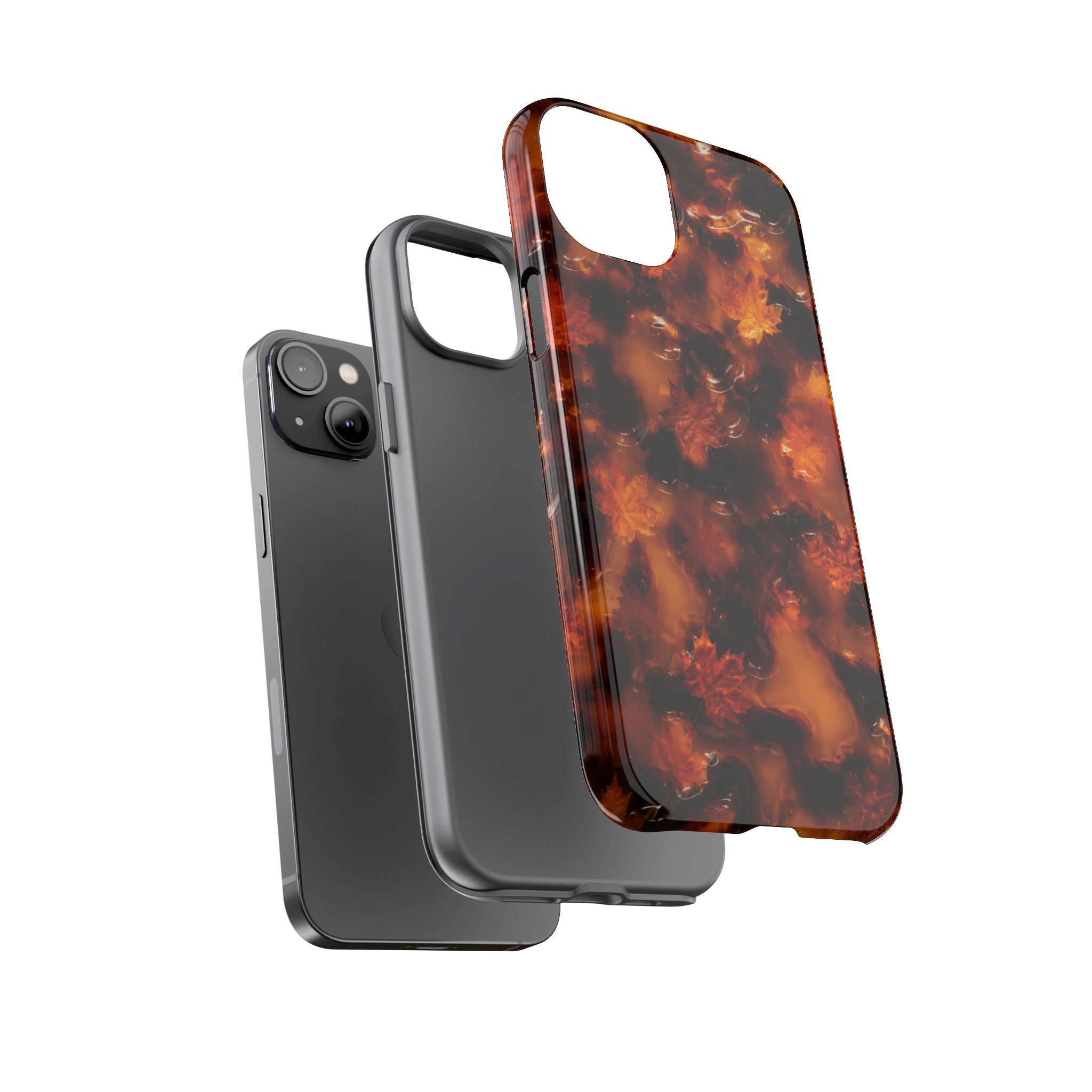 Amber Autumn Maple Leaf Phone Case