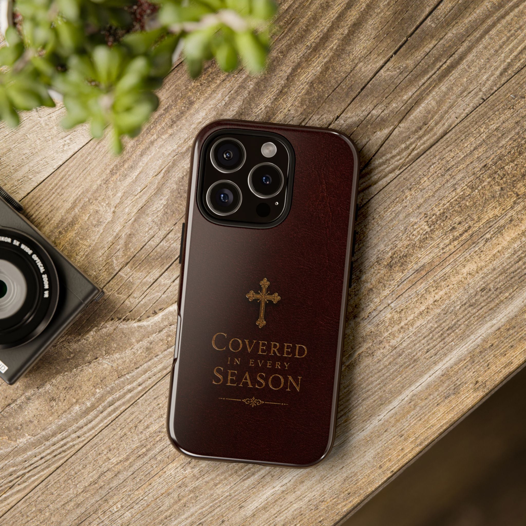 Covered in Every Season Christian Cross Phone Case