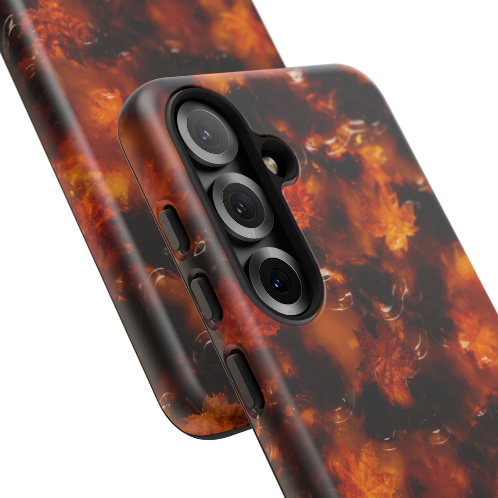 Amber Autumn Maple Leaf Phone Case