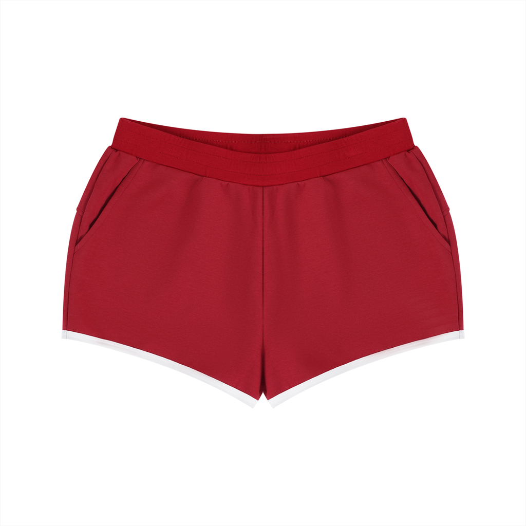 Luxuri Athletics Women's Retro Contrast Binding Shorts