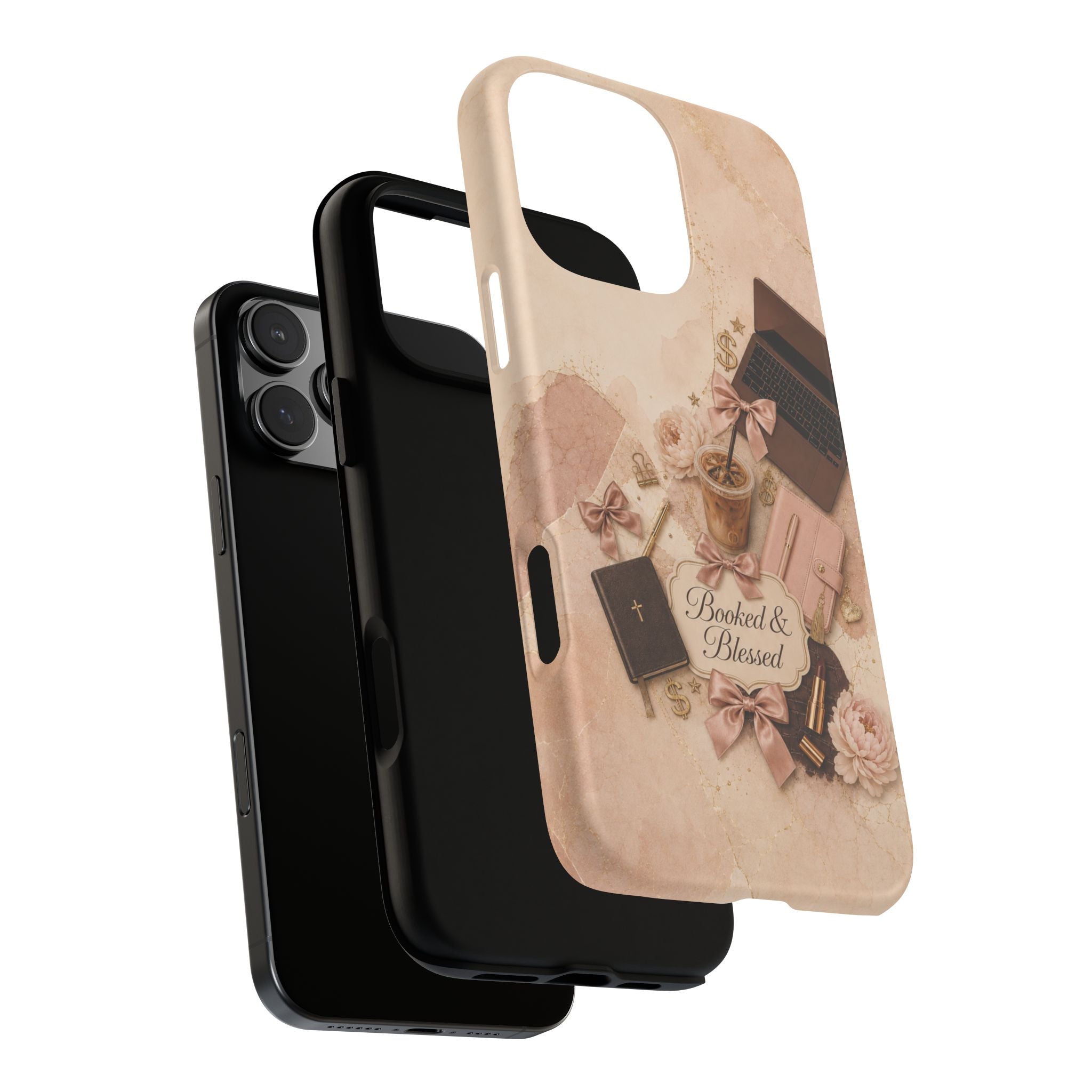 Booked & Blessed Christian Book Lover Phone Case