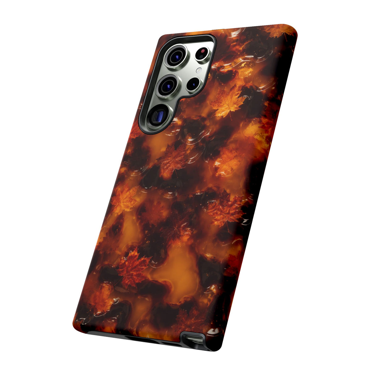 Amber Autumn Maple Leaf Phone Case