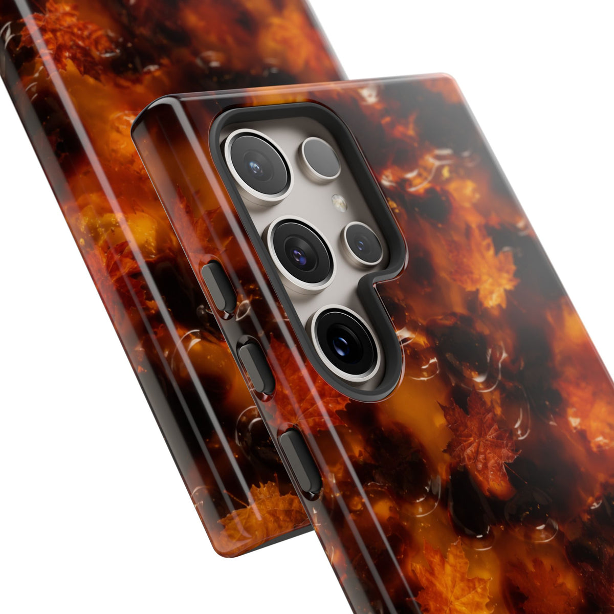 Amber Autumn Maple Leaf Phone Case