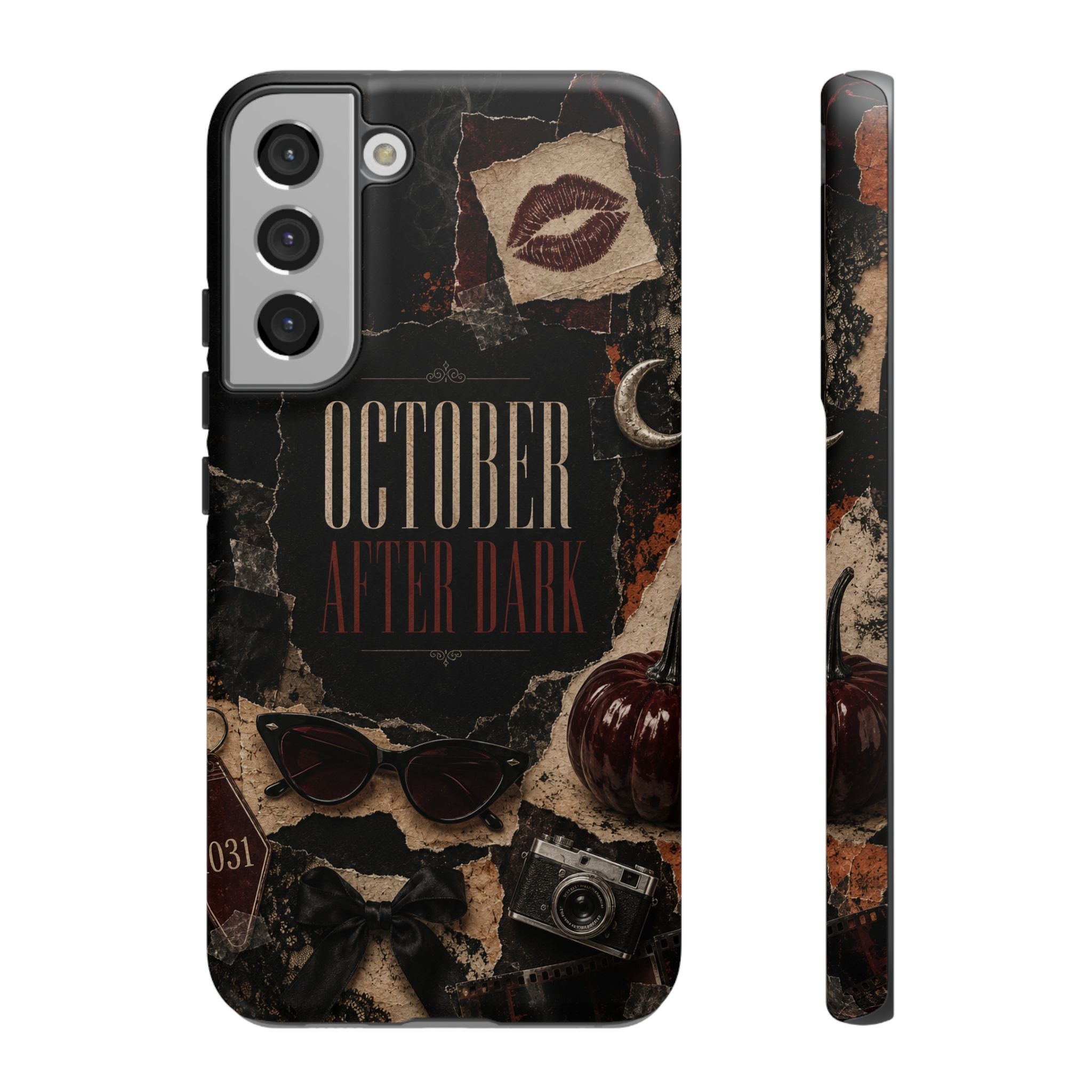 October After Dark Gothic Collage Phone Case