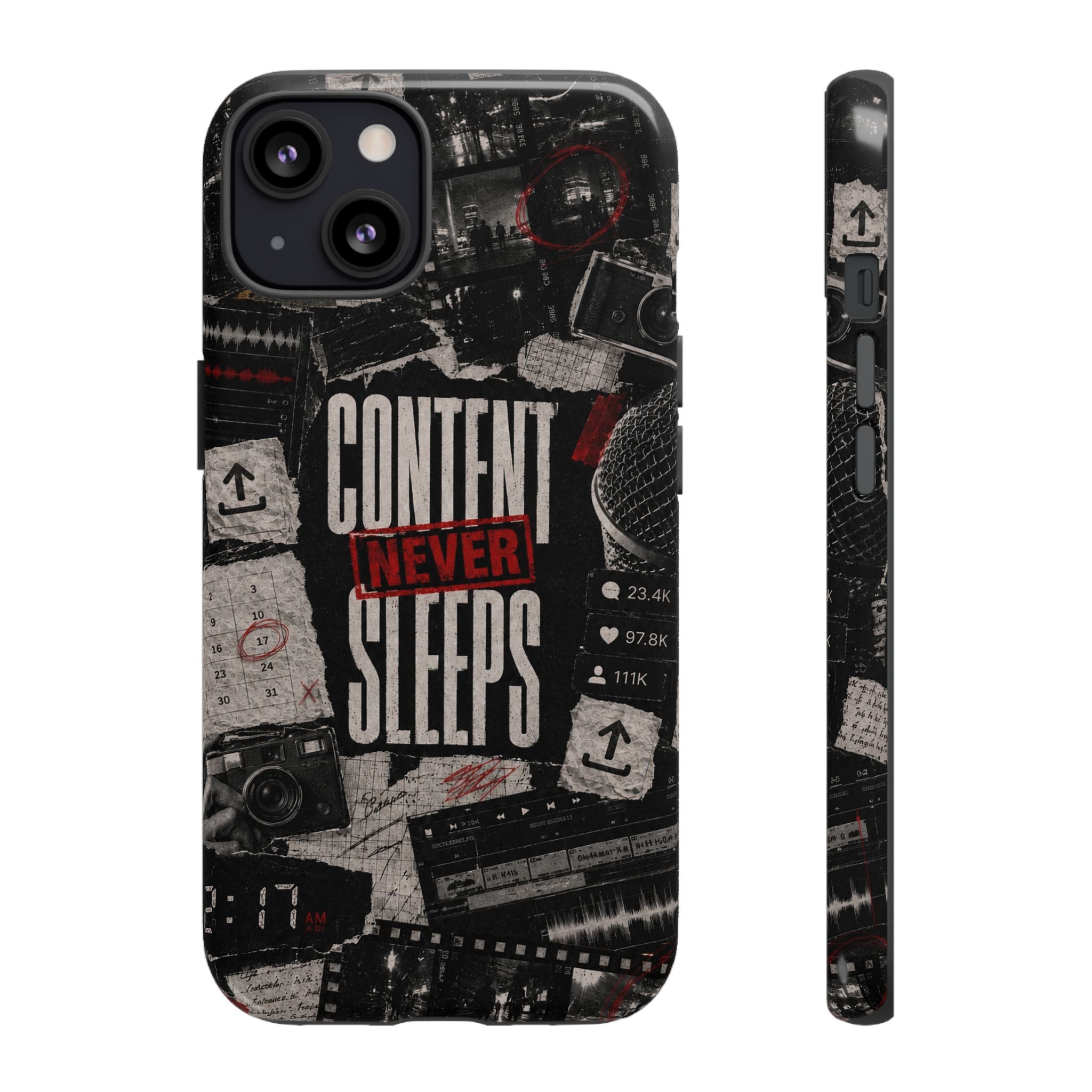 Content Never Sleeps Creator Phone Case