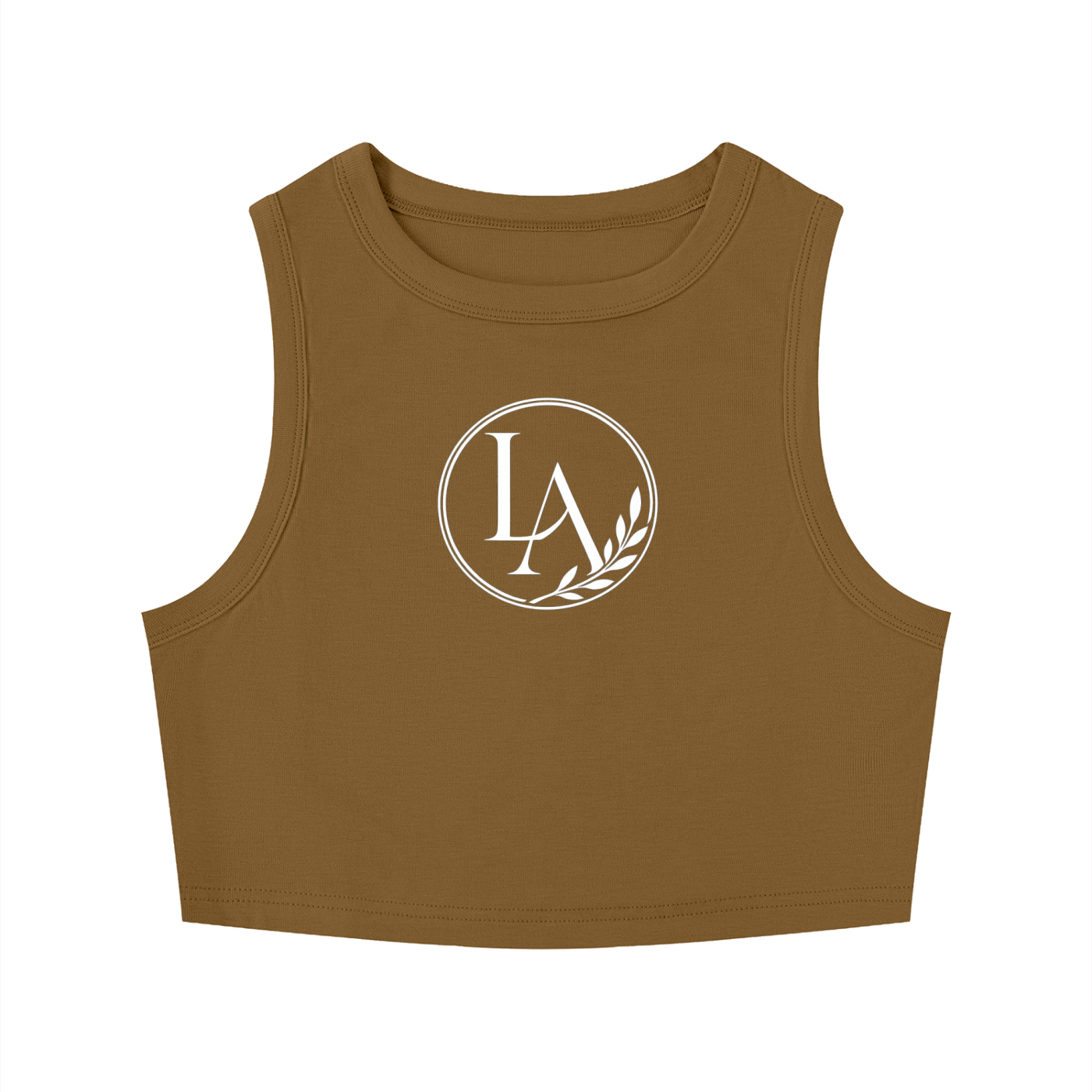 Luxuri Athletics Women's Tight Crewneck Crop Tank Top