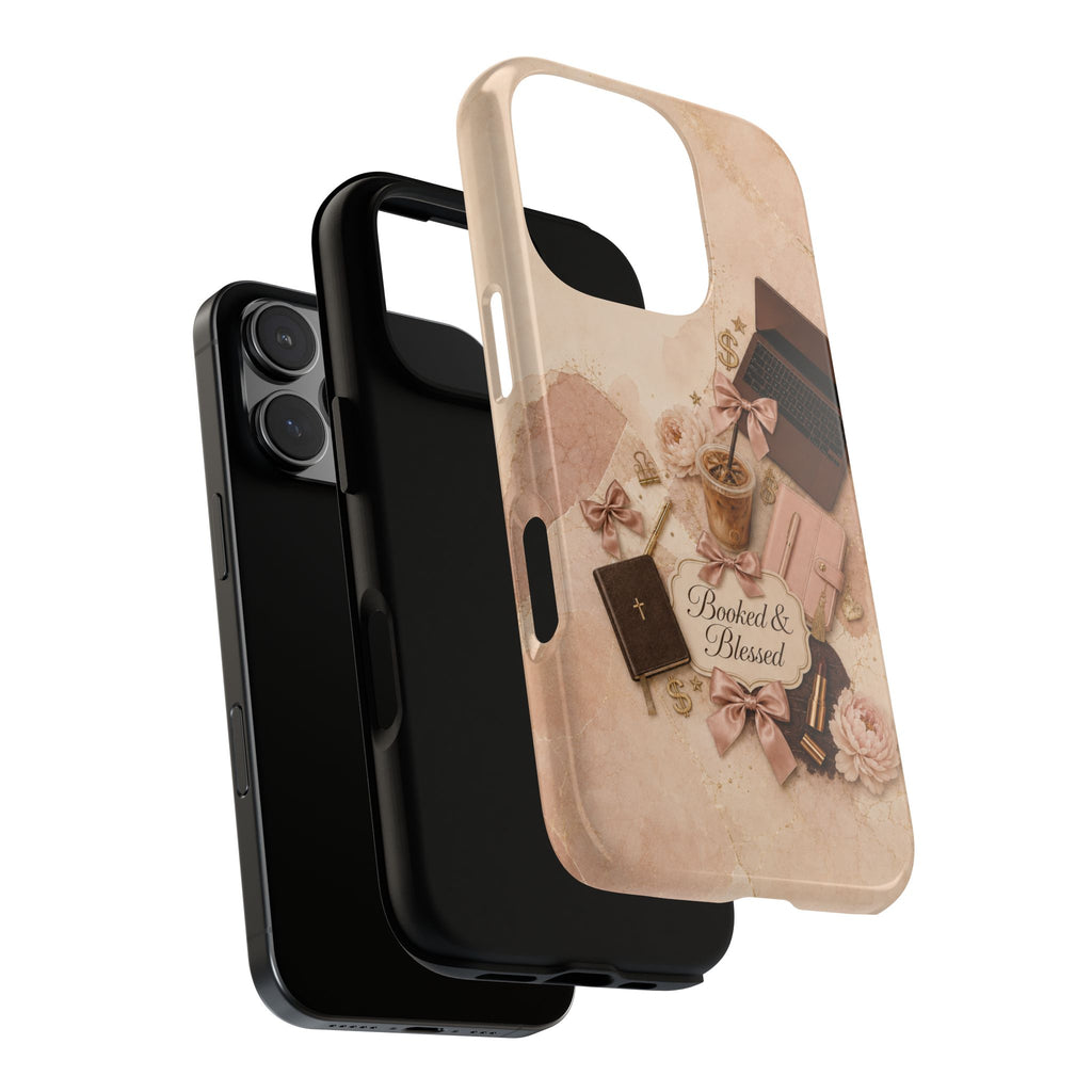 Booked & Blessed Christian Book Lover Phone Case
