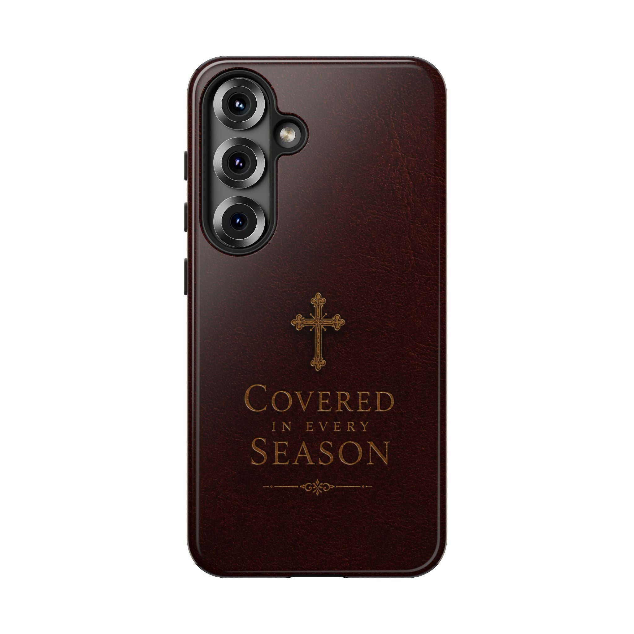 Covered in Every Season Christian Cross Phone Case