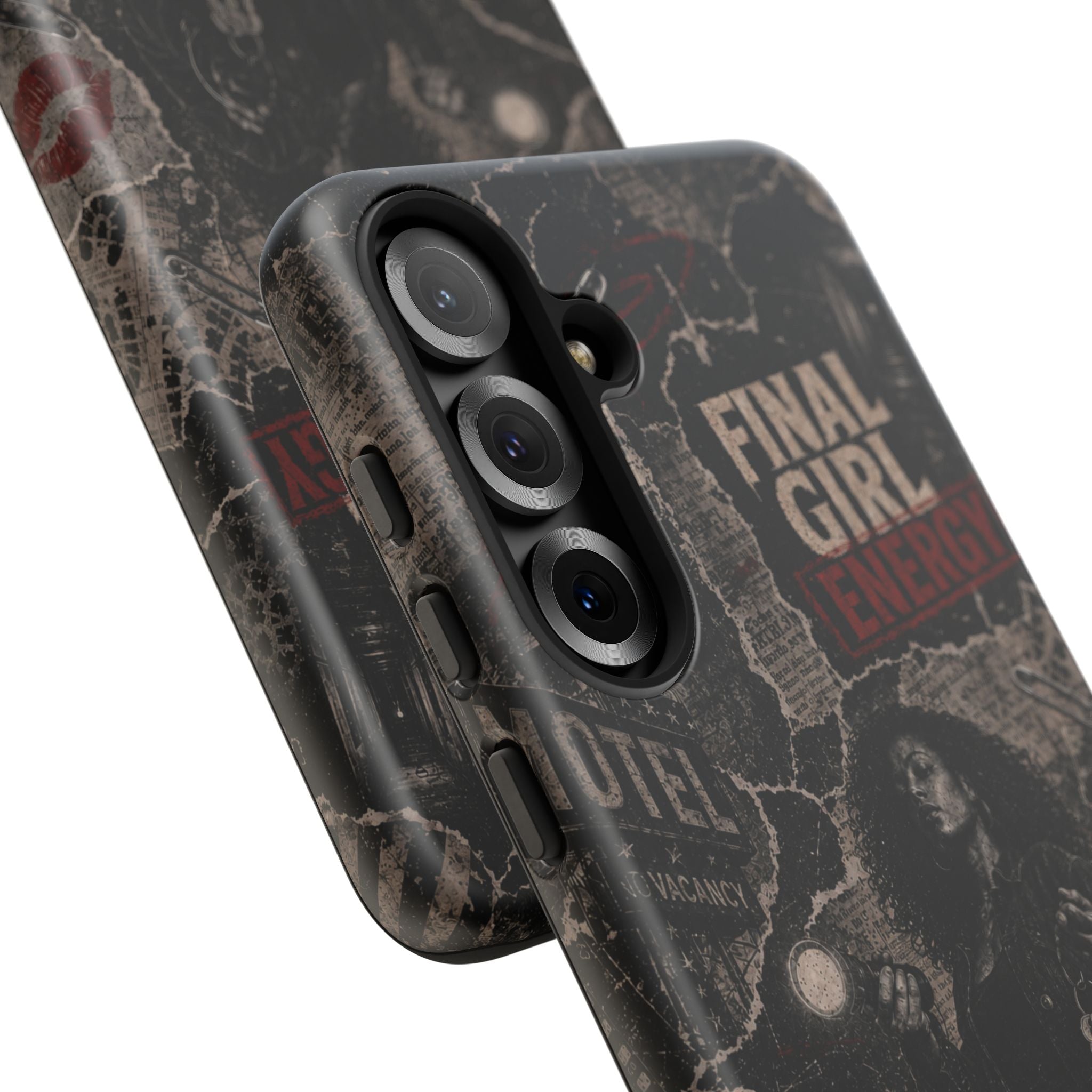 Final Girl Energy Horror Collage Phone Case