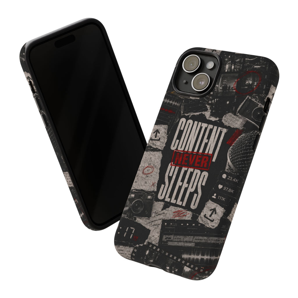 Content Never Sleeps Creator Phone Case