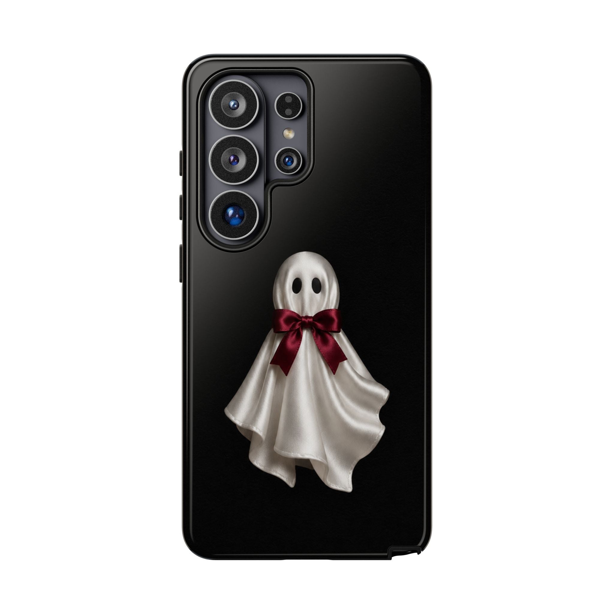 Burgundy Bow Ghost Spooky Phone Case